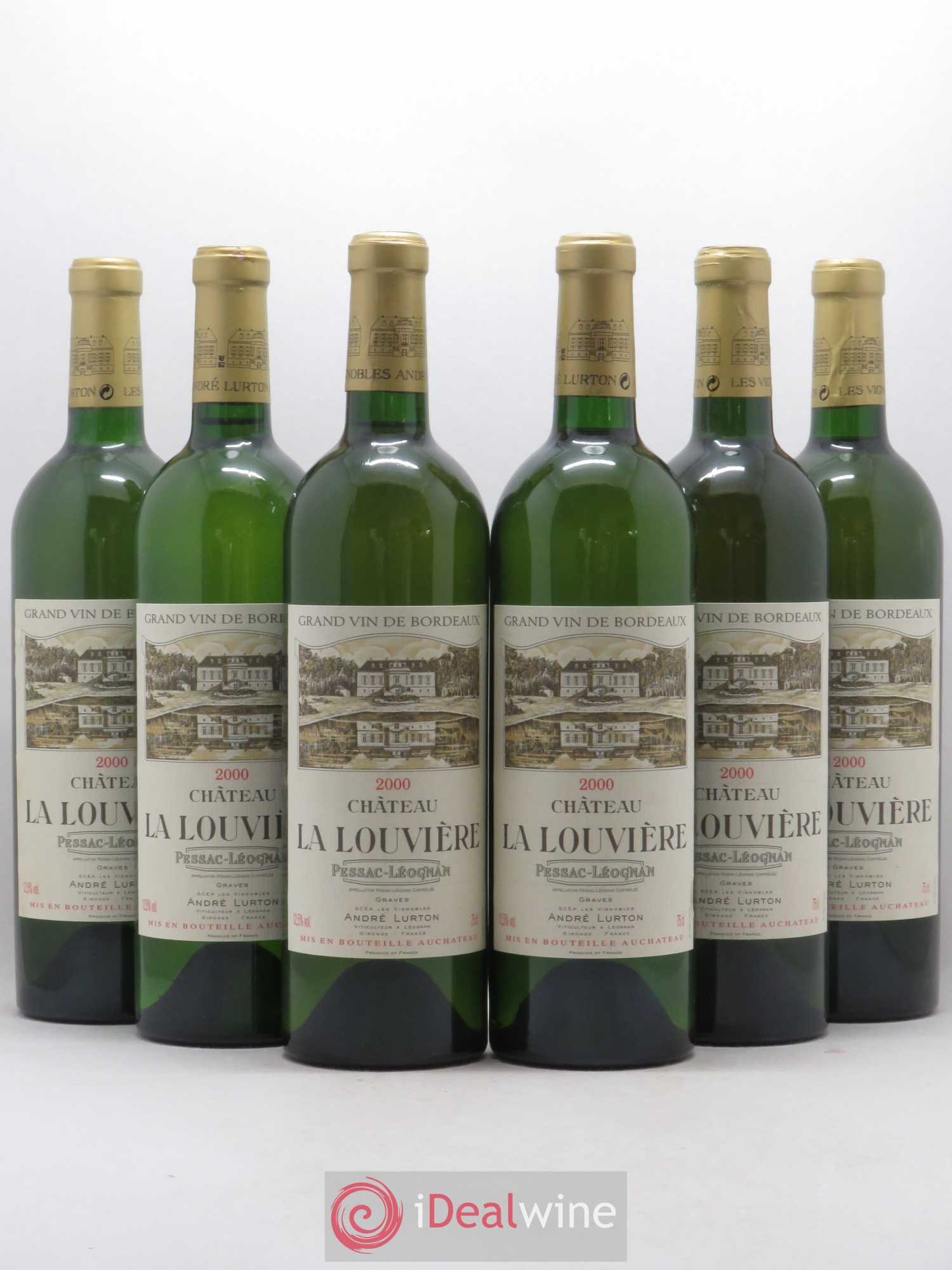 Château la Louvière 2000 - Lot de 6 bouteilles - 0