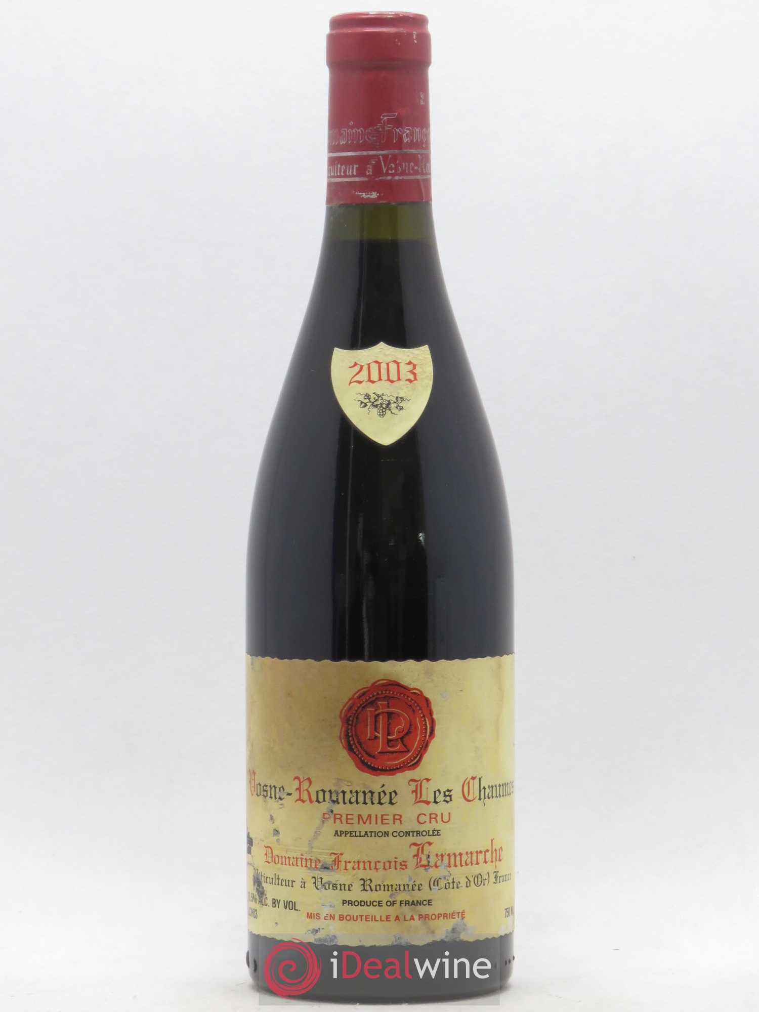 Vosne-Romanée 1er Cru Les Chaumes Lamarche (Domaine) 2003 - Lot de 1 bouteille - 0