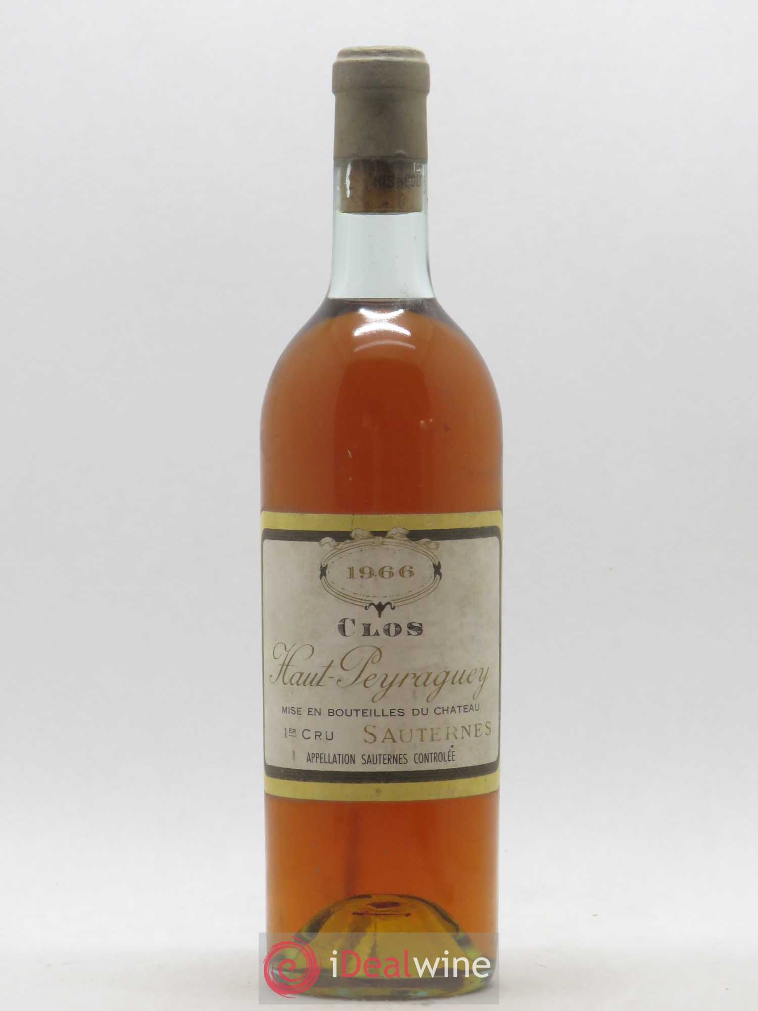 Clos Haut-Peyraguey 1er Grand Cru Classé 1966 - Lotto di 1 bottiglia - 0