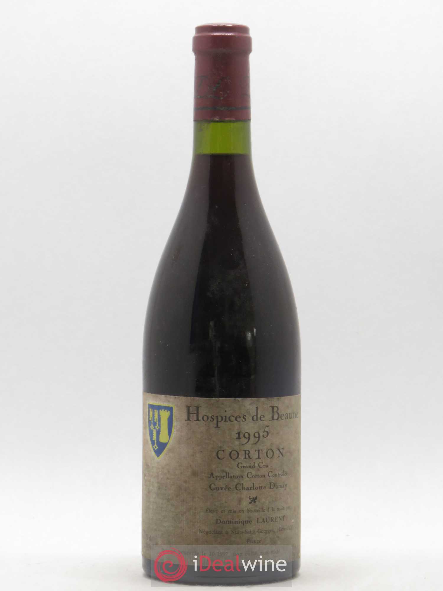 Corton Grand Cru Hospices de Beaune Cuvée Charlotte Dumay Dominique Laurent 1995 - Posten von 1 Flasche - 0