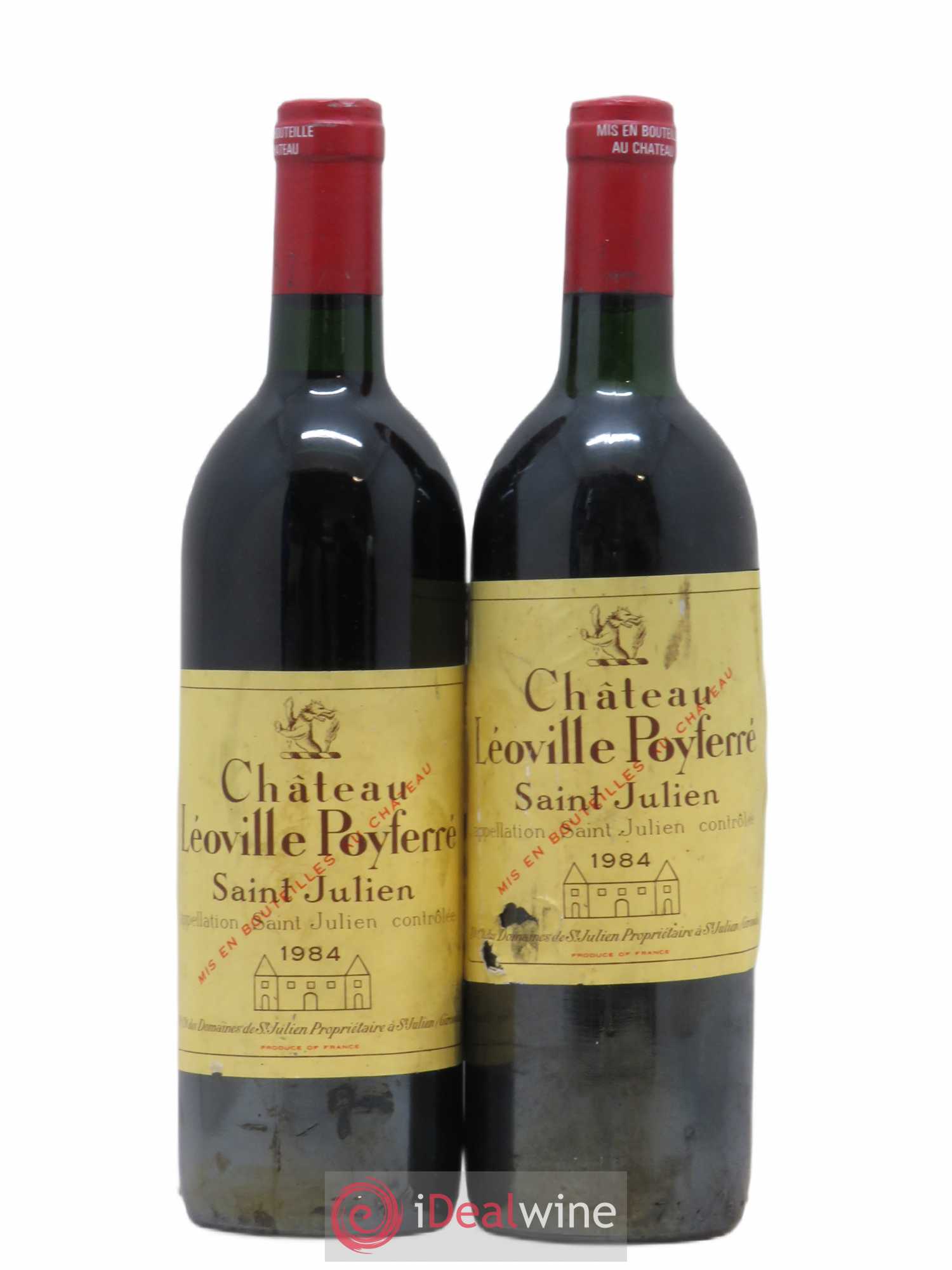 Château Léoville Poyferré 2ème Grand Cru Classé 1984 - Lot de 2 bouteilles - 0