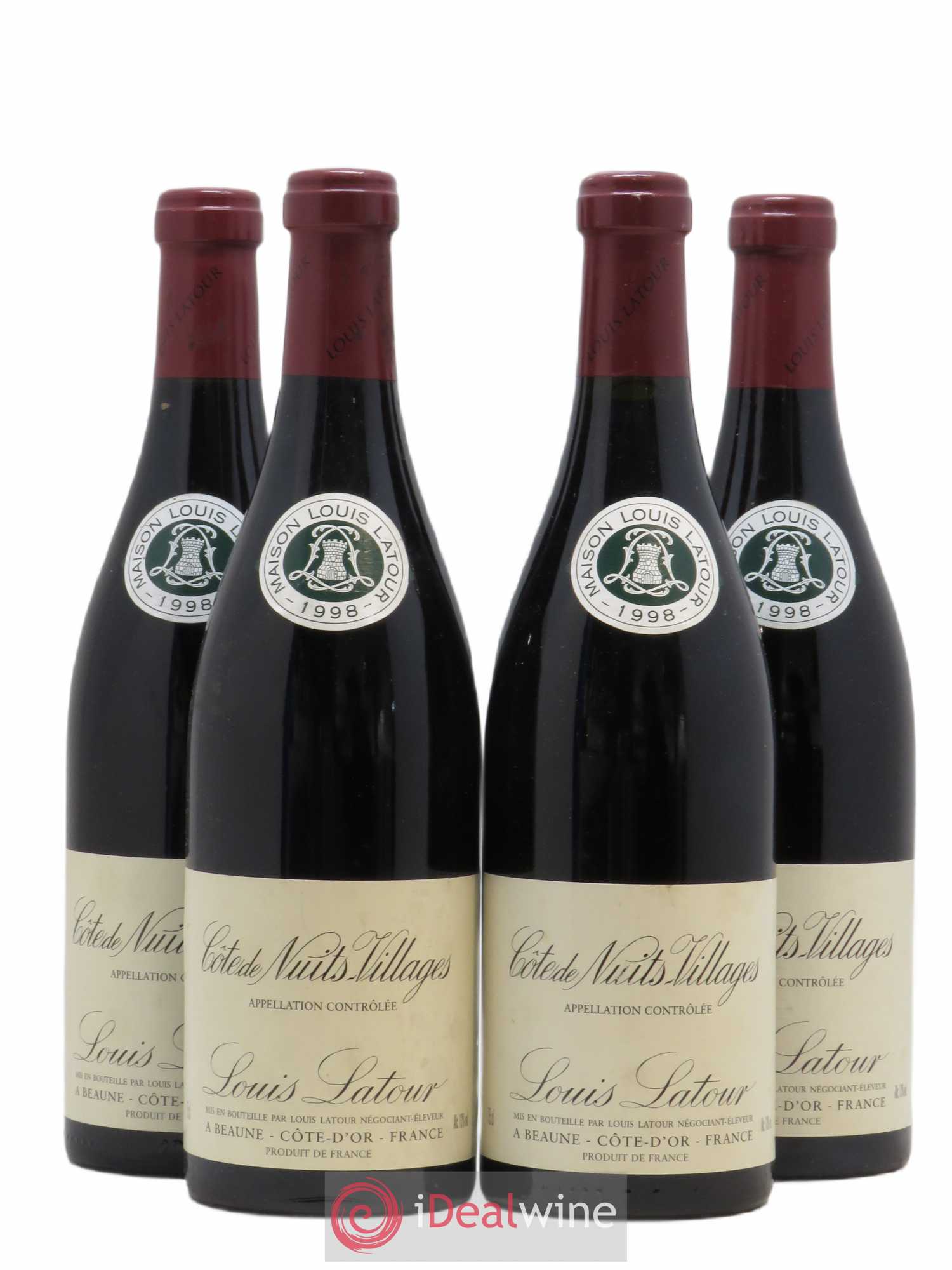 Côte de Nuits-Villages Louis Latour 1998 - Lot de 4 bouteilles - 0