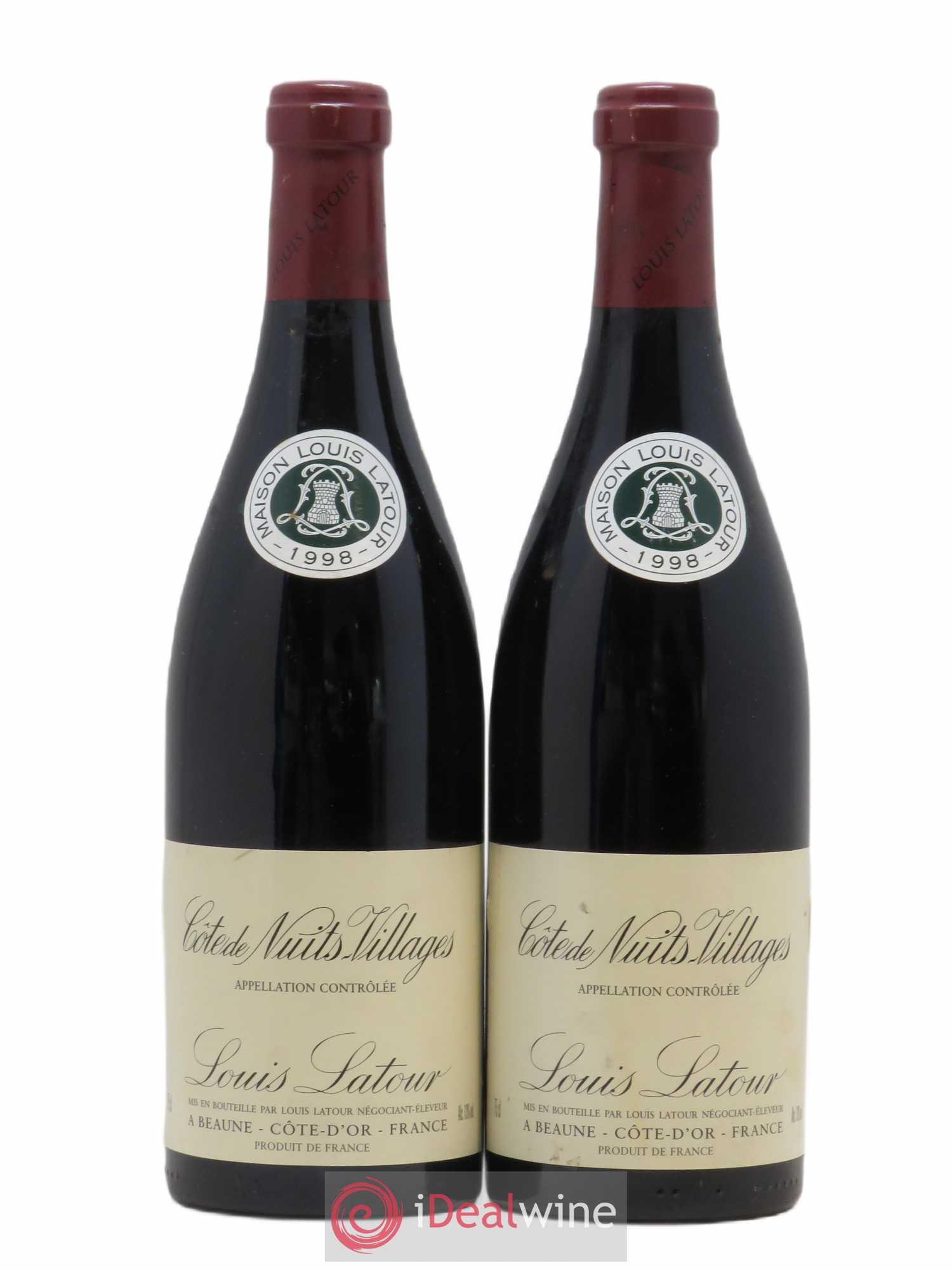 Côte de Nuits-Villages Louis Latour 1998 - Lot de 2 bouteilles - 0