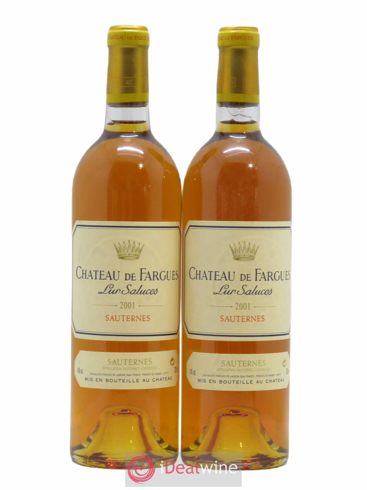 Château de Fargues 2001 - Lotto di 2 bottiglie - 0
