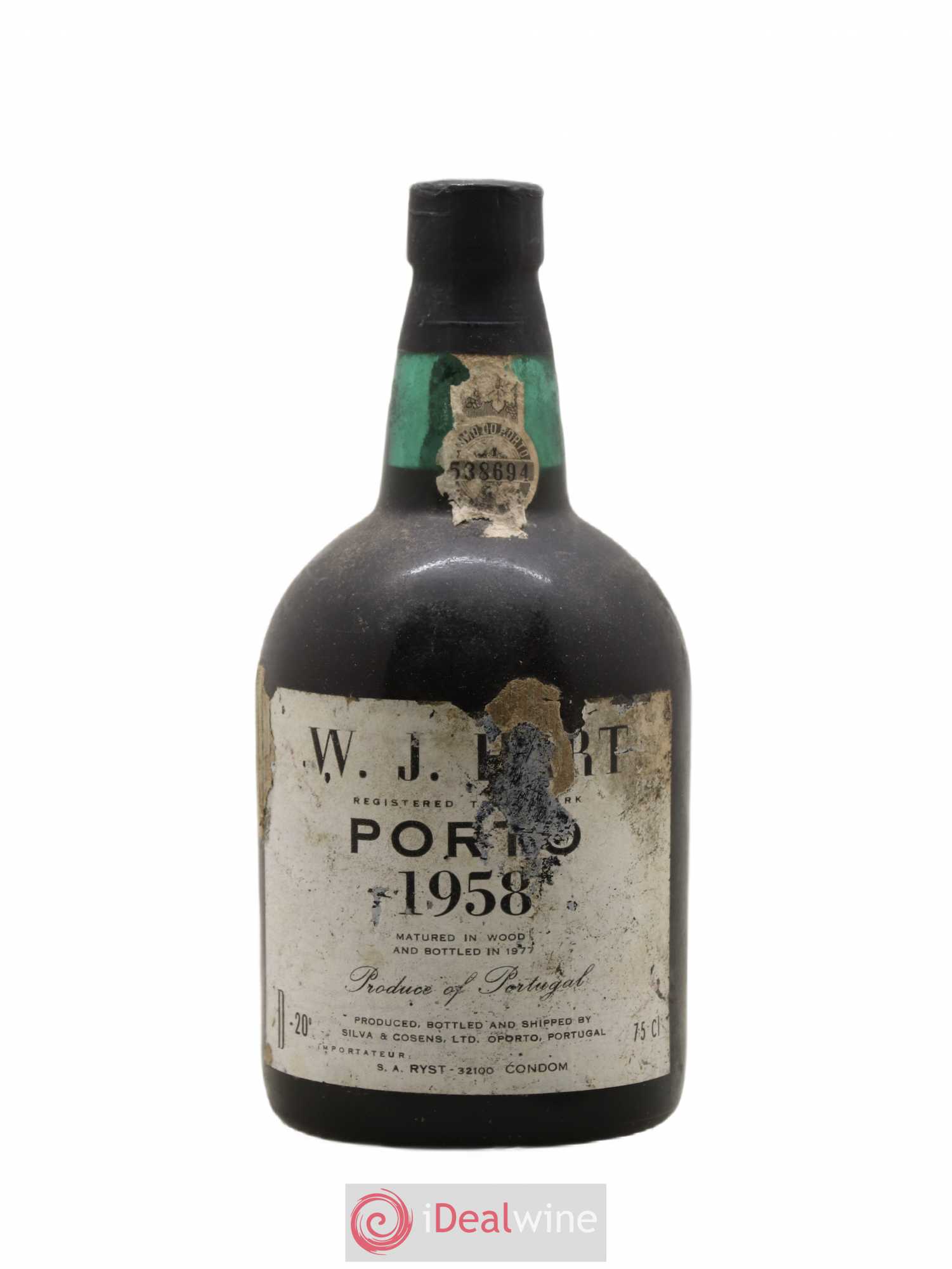 Porto Colheita mise 1977 WJ Hart 1958 - Posten von 1 Flasche - 0