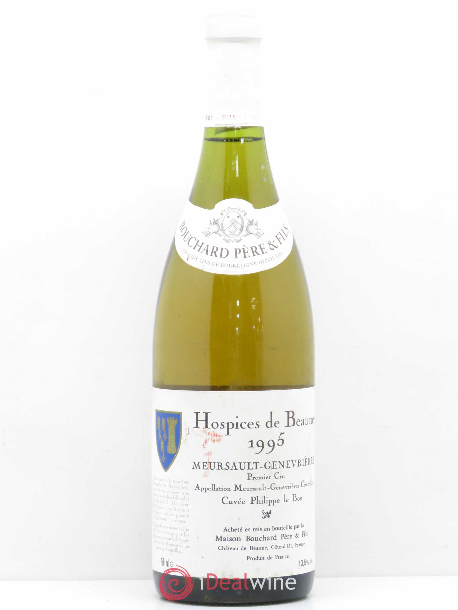 Meursault 1er Cru Genevrières Cuvée Phillipe Le Bon Hospices de Beaune mise Mommessin 1995 - Posten von 1 Flasche - 0