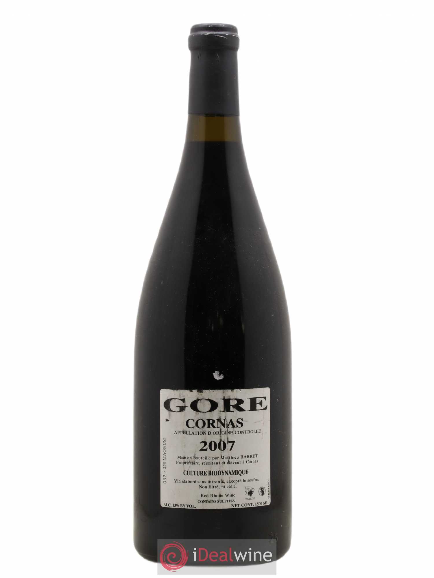 Cornas Gore Coulet (Domaine du) - Matthieu Barret 2007 - Lot de 1 magnum - 1