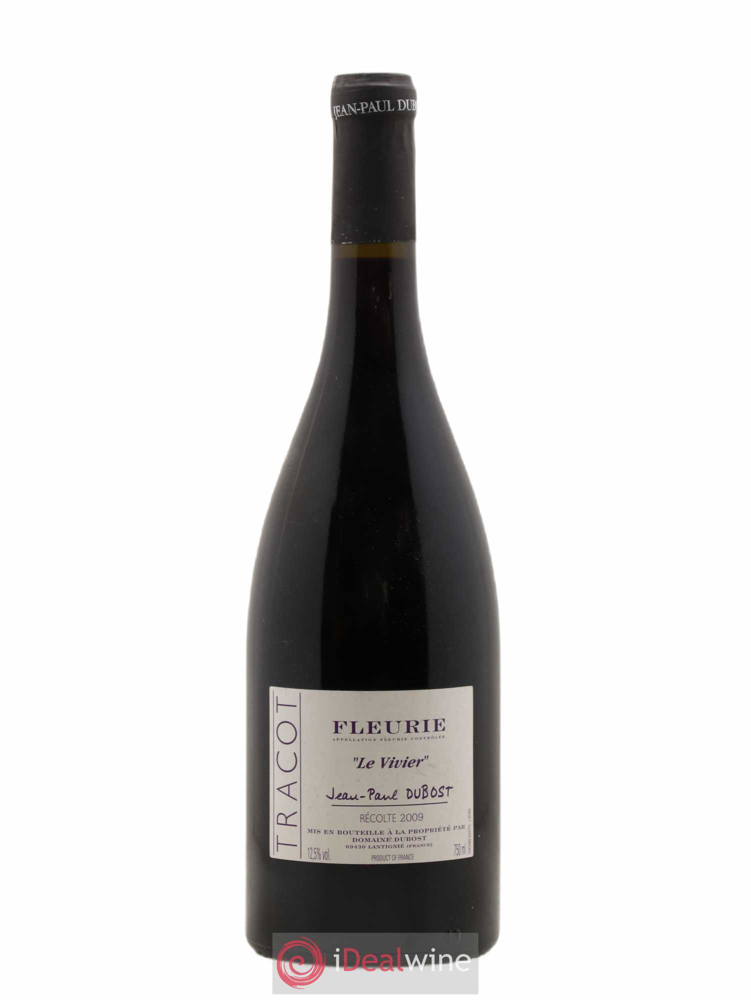 Fleurie Le Vivier Jean Paul Dubost Tracot 2009 - Posten von 1 Flasche - 0