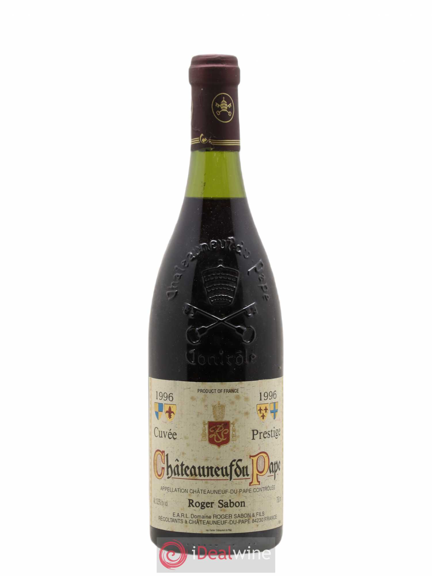 Châteauneuf-du-Pape Cuvée Prestige Roger Sabon (Domaine) 1996 - Lot de 1 bouteille - 0