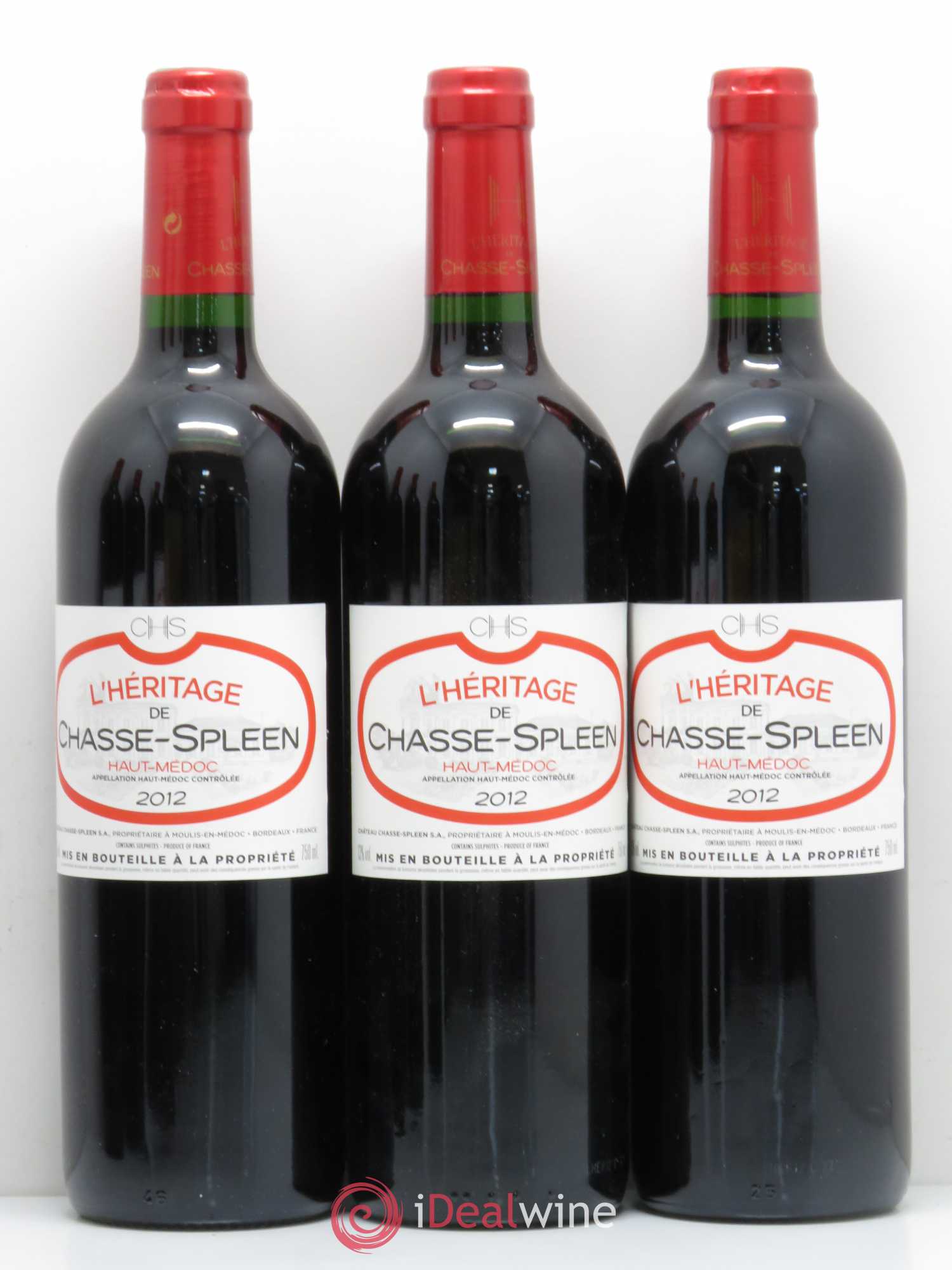 Héritage (Ermitage) de Chasse Spleen 2012 - Lot de 6 bouteilles - 1