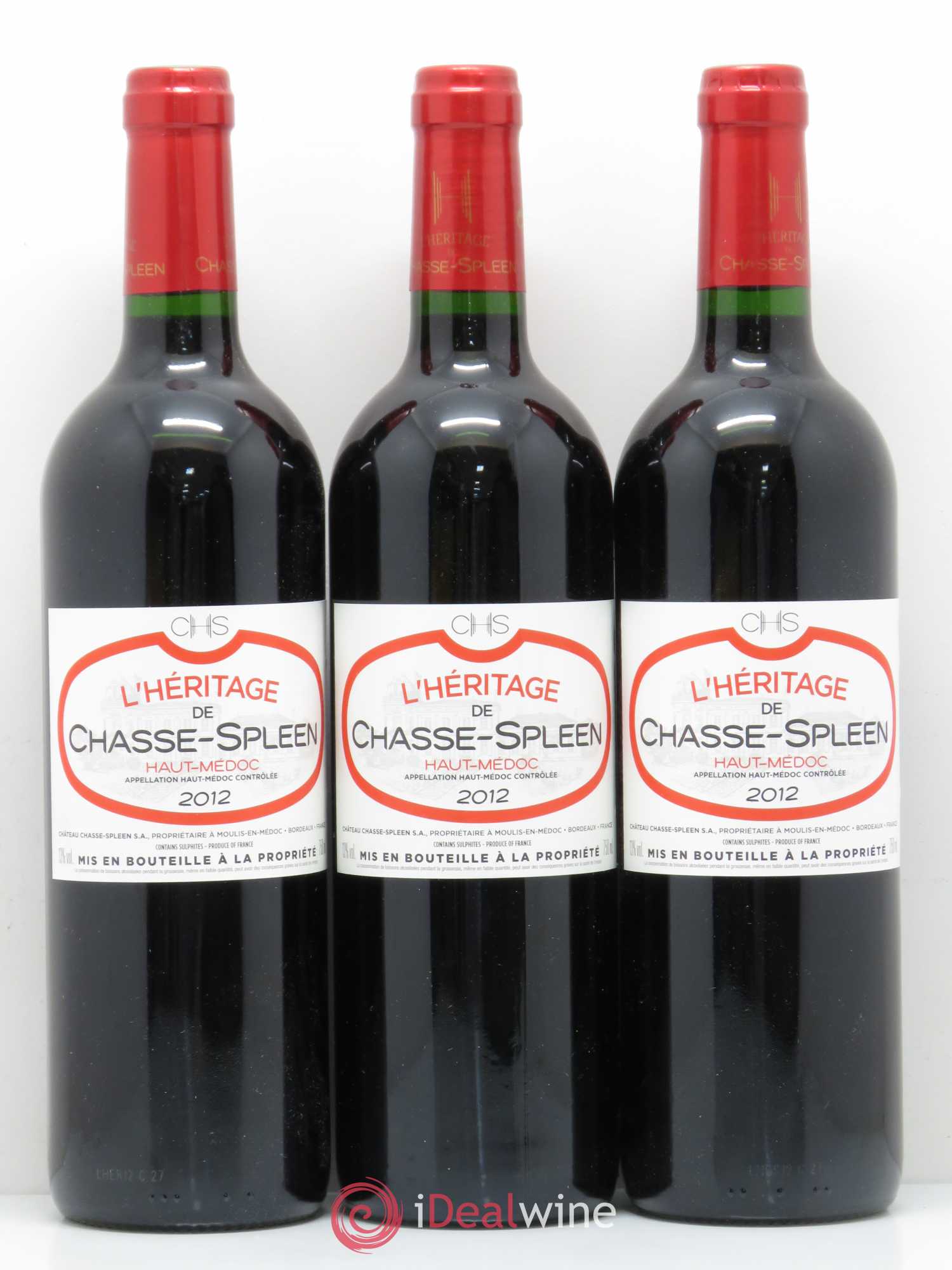 Héritage (Ermitage) de Chasse Spleen 2012 - Lot de 6 bouteilles - 2