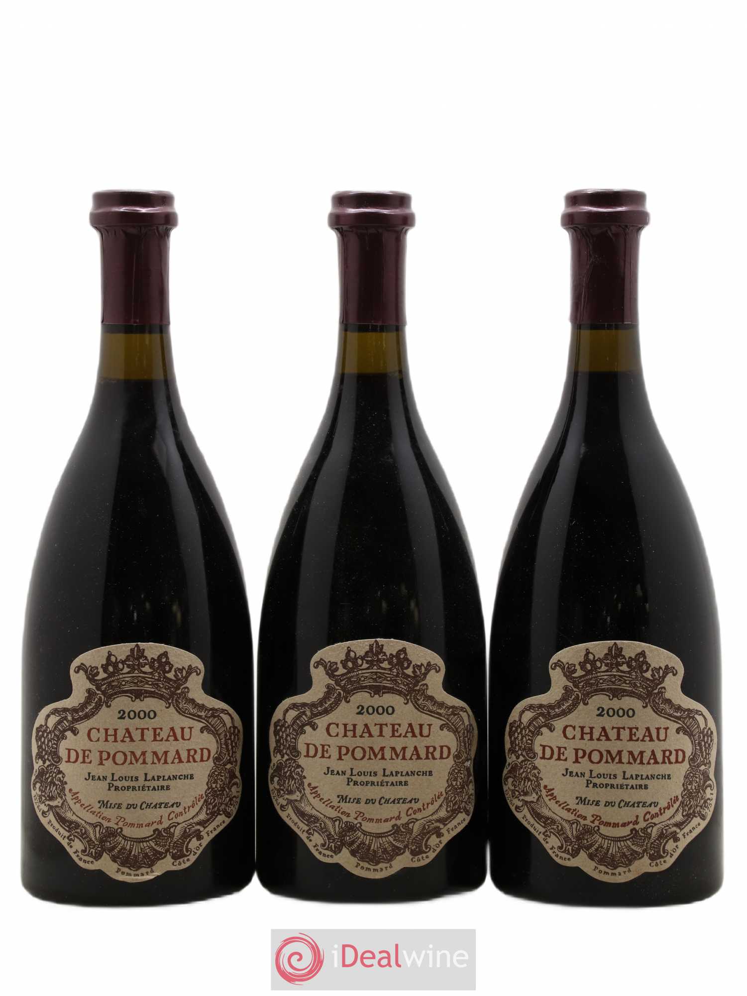 Pommard Château de Pommard 2000 - Lot de 3 bouteilles - 0