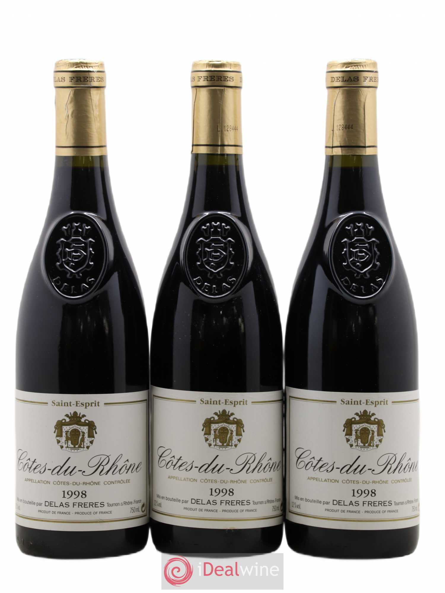 Côtes-du-Rhône Saint Esprit Delas 1998 - Posten von 3 Flaschen - 0