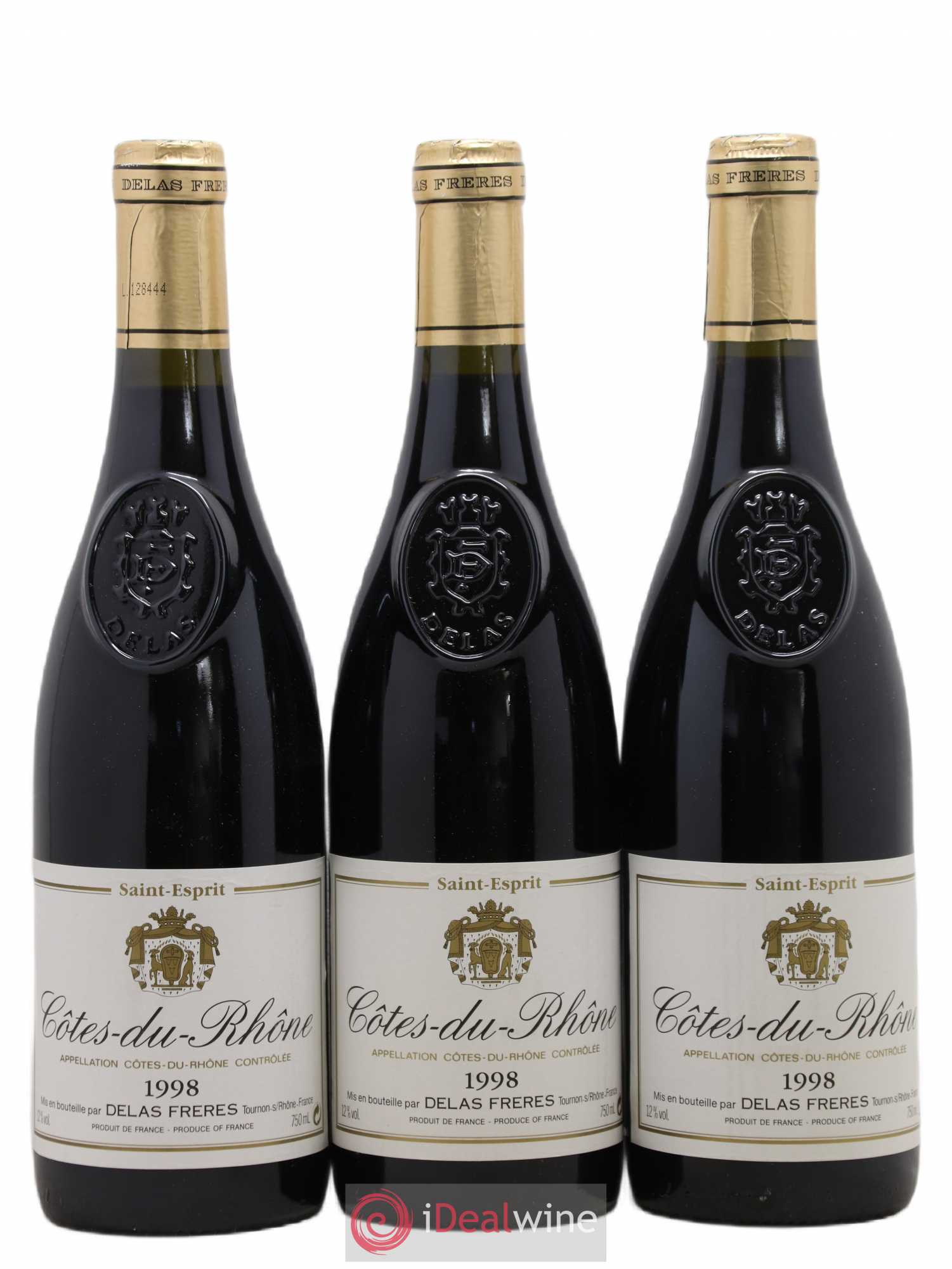 Côtes-du-Rhône Delas Saint Esprit 1998 - Posten von 3 Flaschen - 0