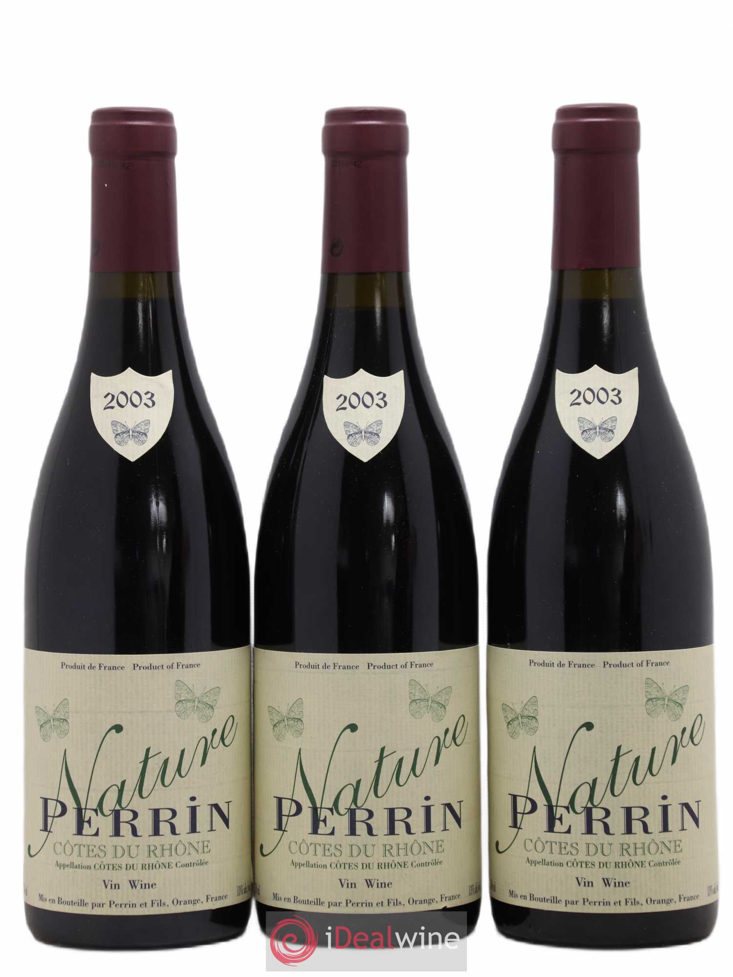 Côtes-du-Rhône Perrin Et Fils Nature 2003 - Posten von 3 Flaschen - 0