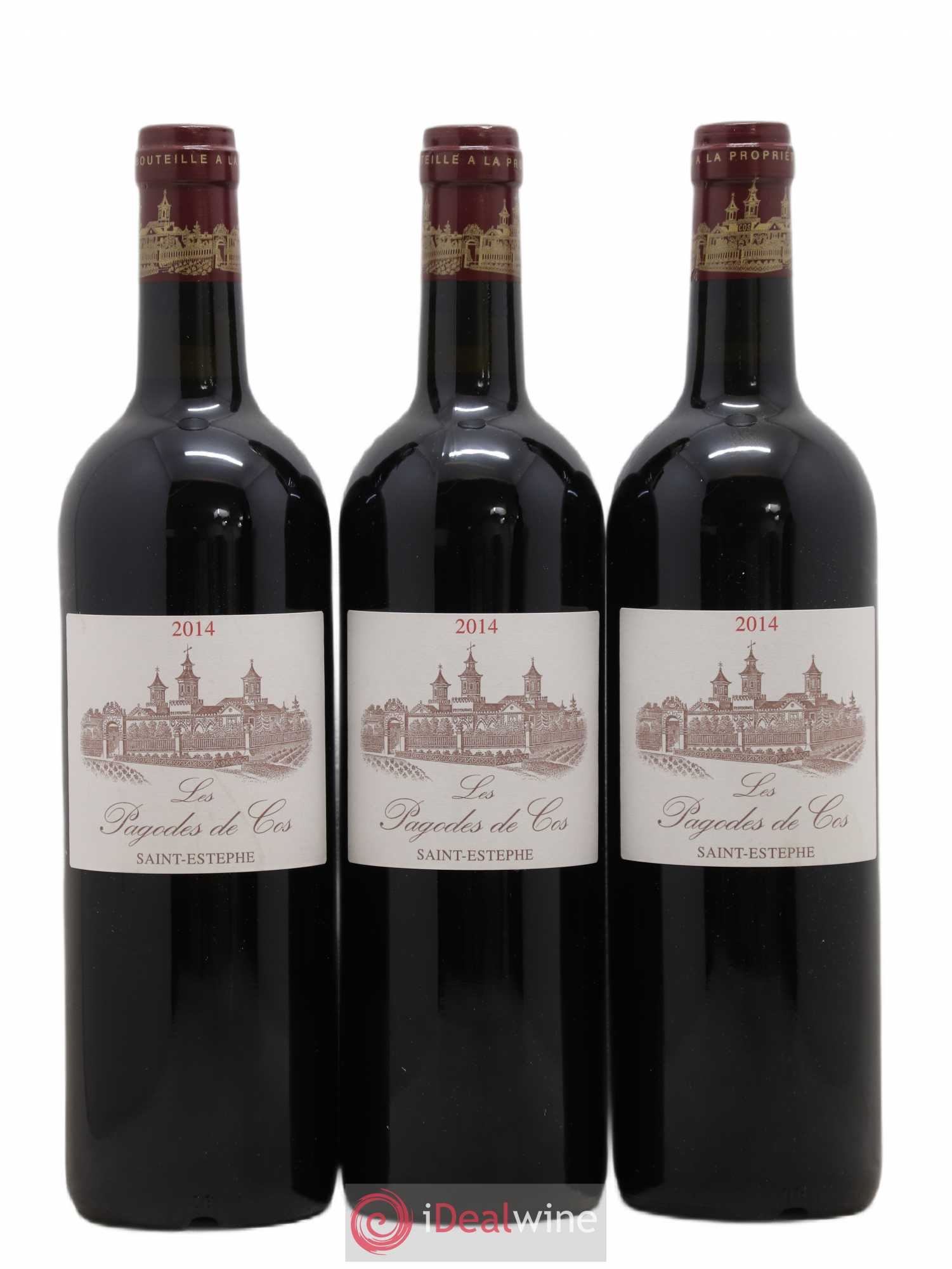 Les Pagodes de Cos Second Vin 2014 - Posten von 3 Flaschen - 0