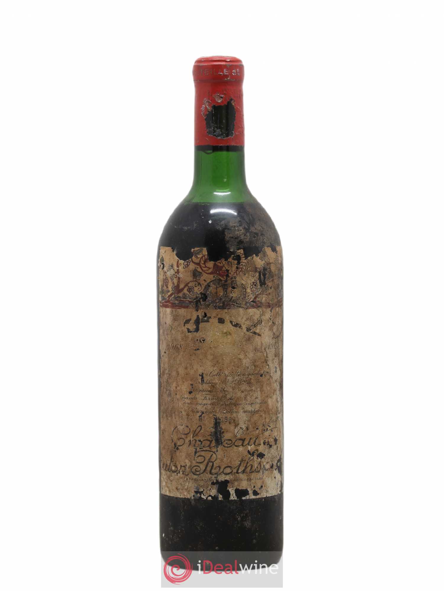 Château Mouton Rothschild 1er Grand Cru Classé 1968 - Lot de 1 bouteille - 0