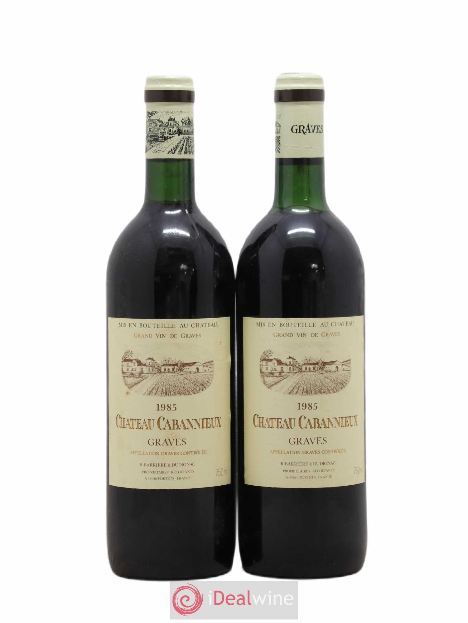 Château Cabannieux 1985 - Lot de 2 bouteilles - 0