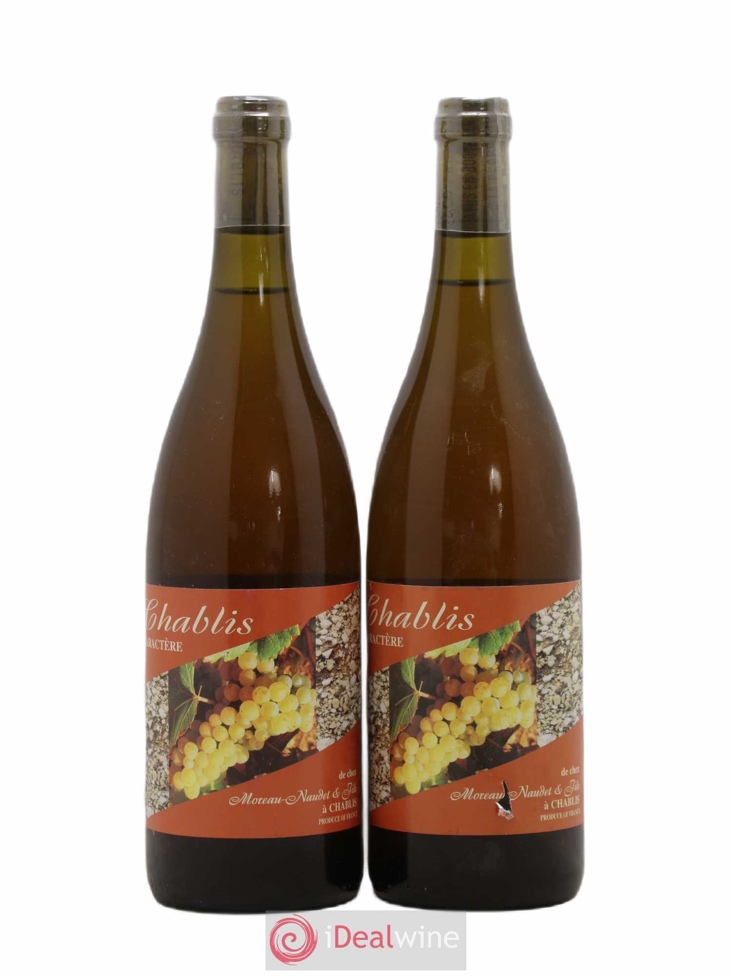 Chablis Caractere Moreau Naudet 1998 - Posten von 2 Flaschen - 0