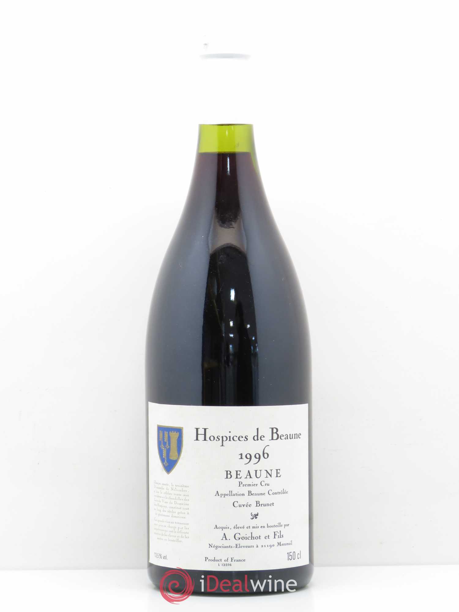 Beaune 1er Cru Cuvée Brunet Hospices de Beaune Mise Goichot 1996 - Posten von 1 Magnum - 0
