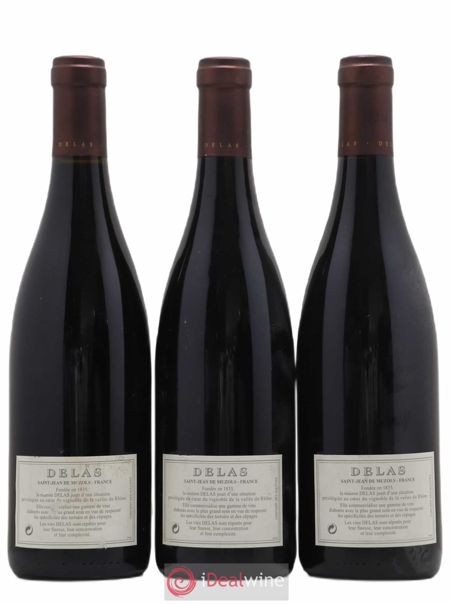 Hermitage Les Bessards Delas Frères 2005 - Lot de 3 bouteilles - 1