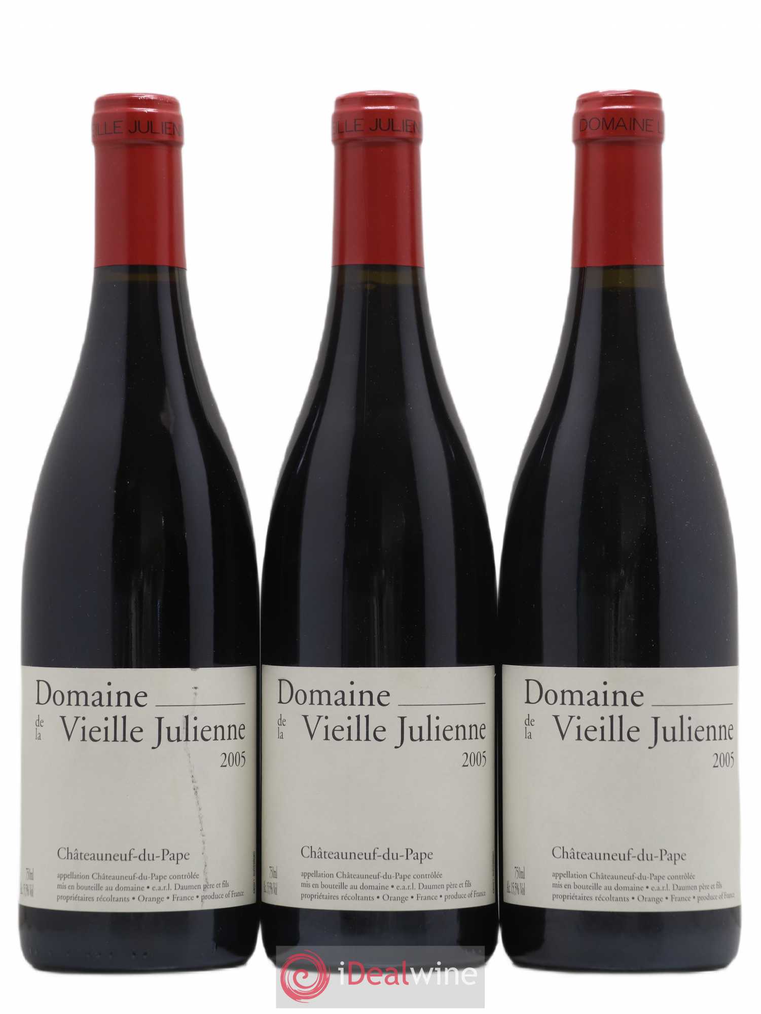 Châteauneuf-du-Pape Vieille Julienne (Domaine de la) Jean-Paul Daumen 2005 - Lot de 3 bouteilles - 0