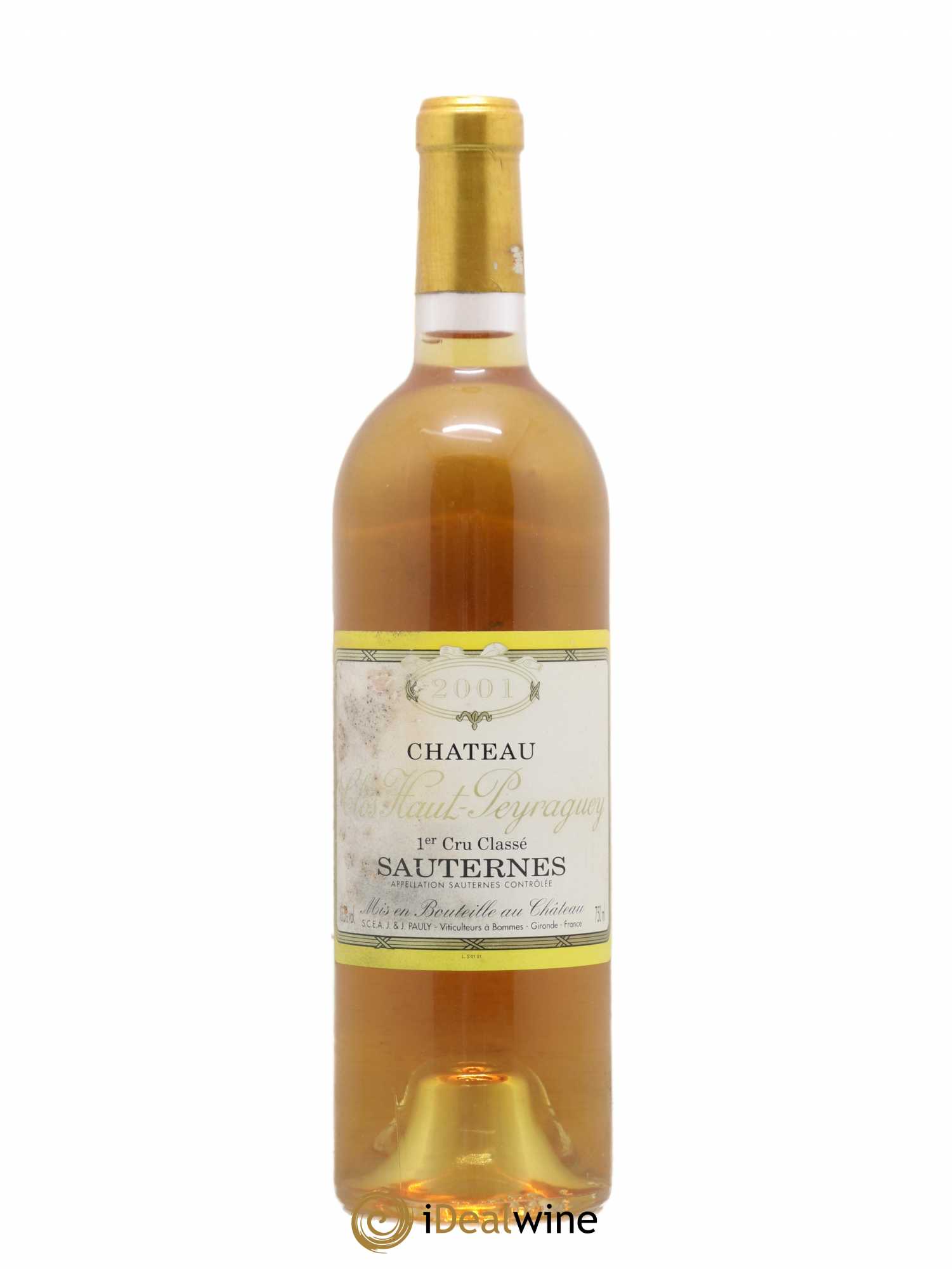 Clos Haut-Peyraguey 1er Grand Cru Classé 2001 - Lotto di 1 bottiglia - 0