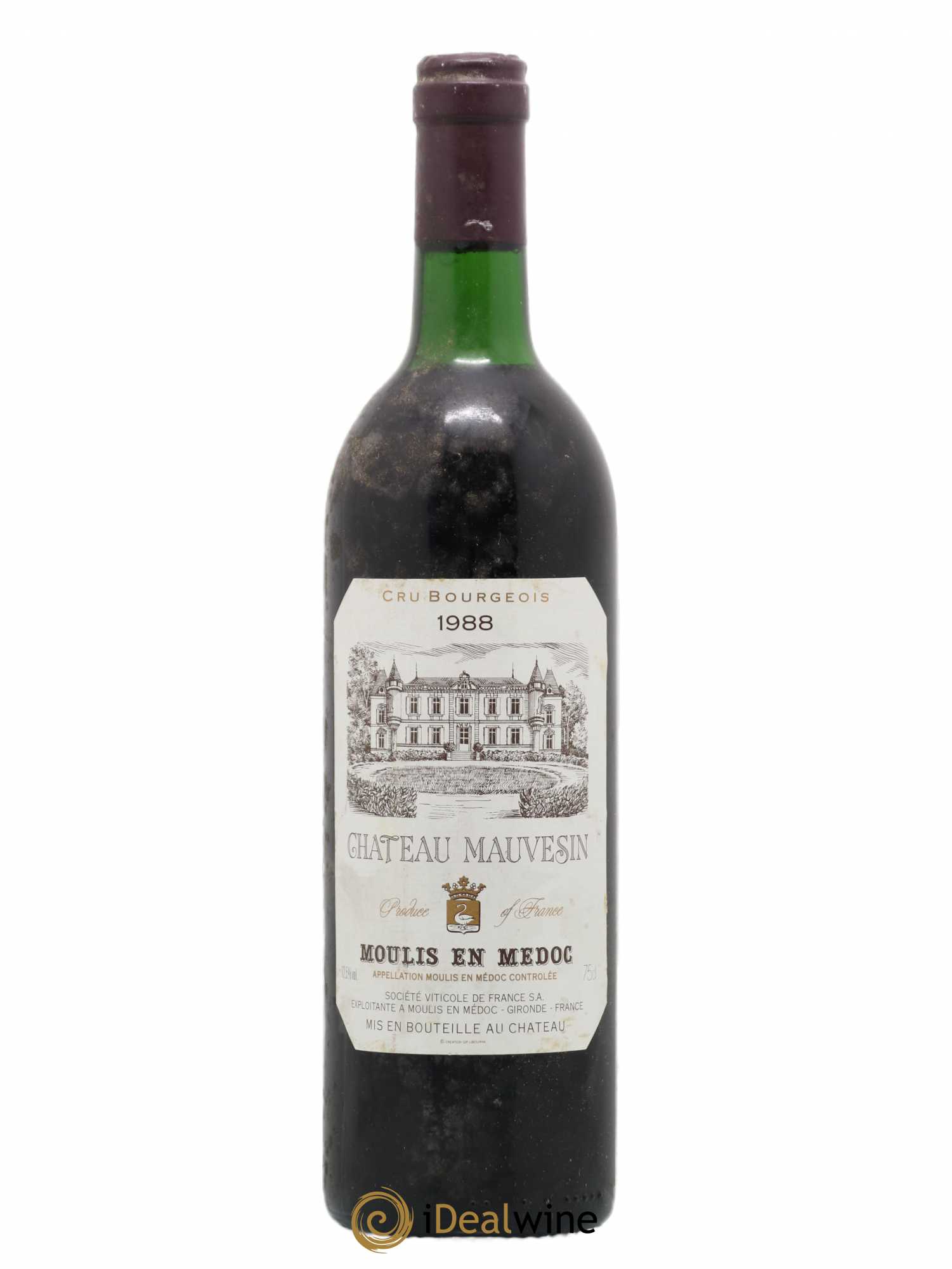 Château Mauvesin Cru Bourgeois 1988 - Lot de 1 bouteille - 0