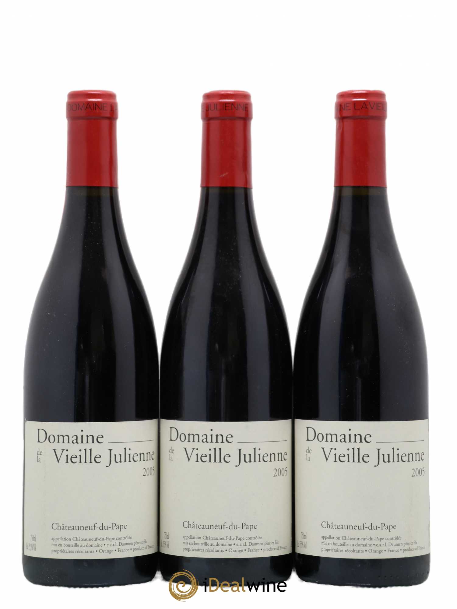 Châteauneuf-du-Pape Vieille Julienne (Domaine de la) Jean-Paul Daumen 2005 - Lot de 3 bouteilles - 0