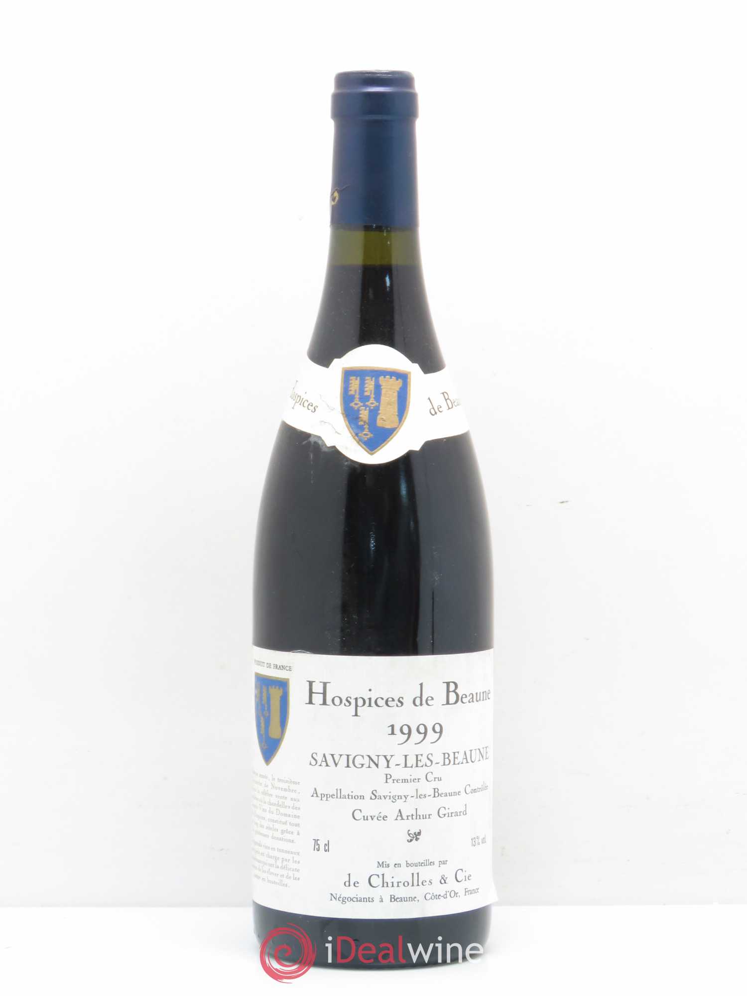 Savigny-lès-Beaune 1er Cru Cuvée Arthur Girard Hospices De Beaune par De Chirolles 1999 - Posten von 1 Flasche - 0