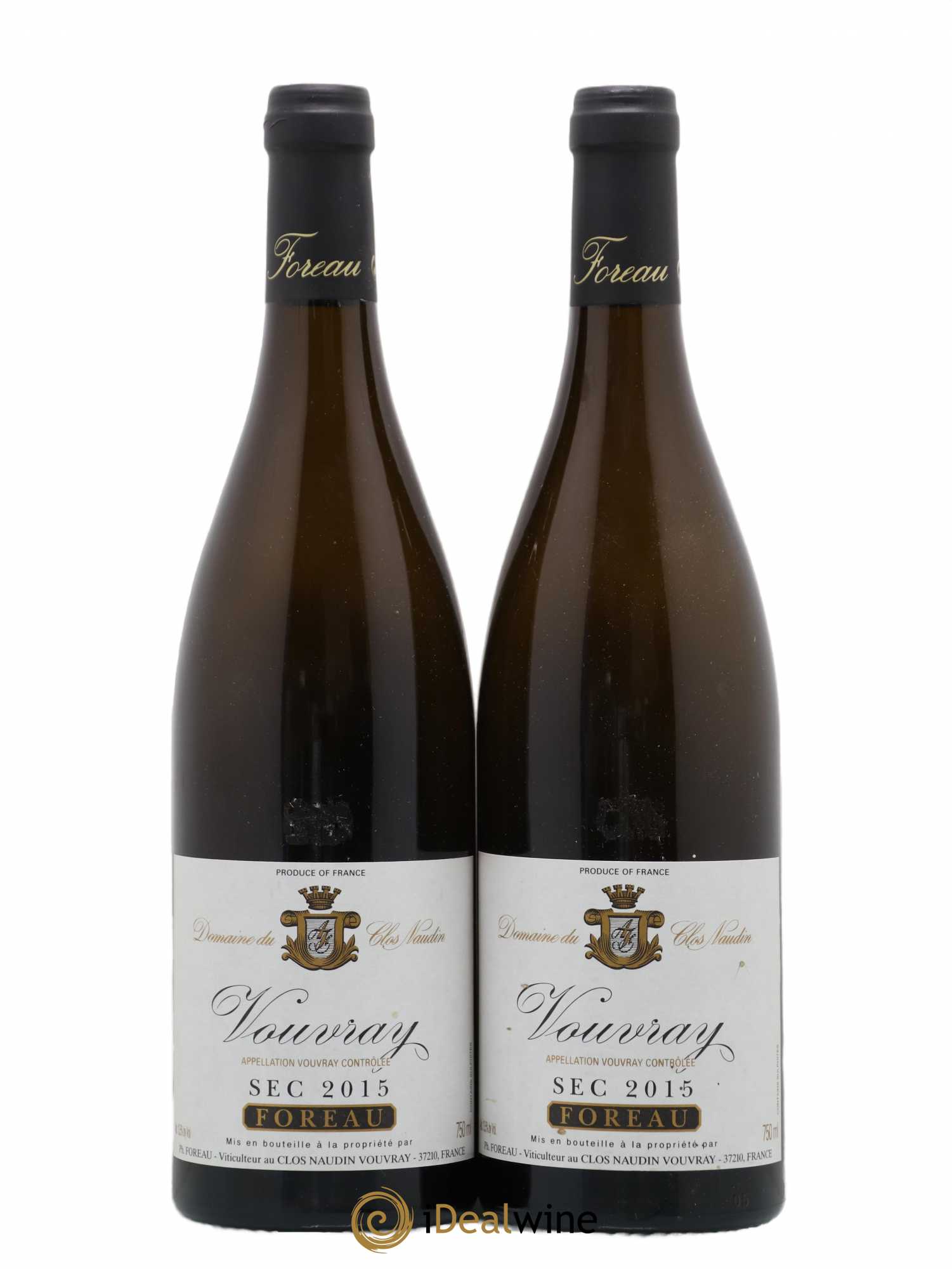 Vouvray Sec Clos Naudin - Philippe Foreau 2015 - Lot de 2 bouteilles - 0