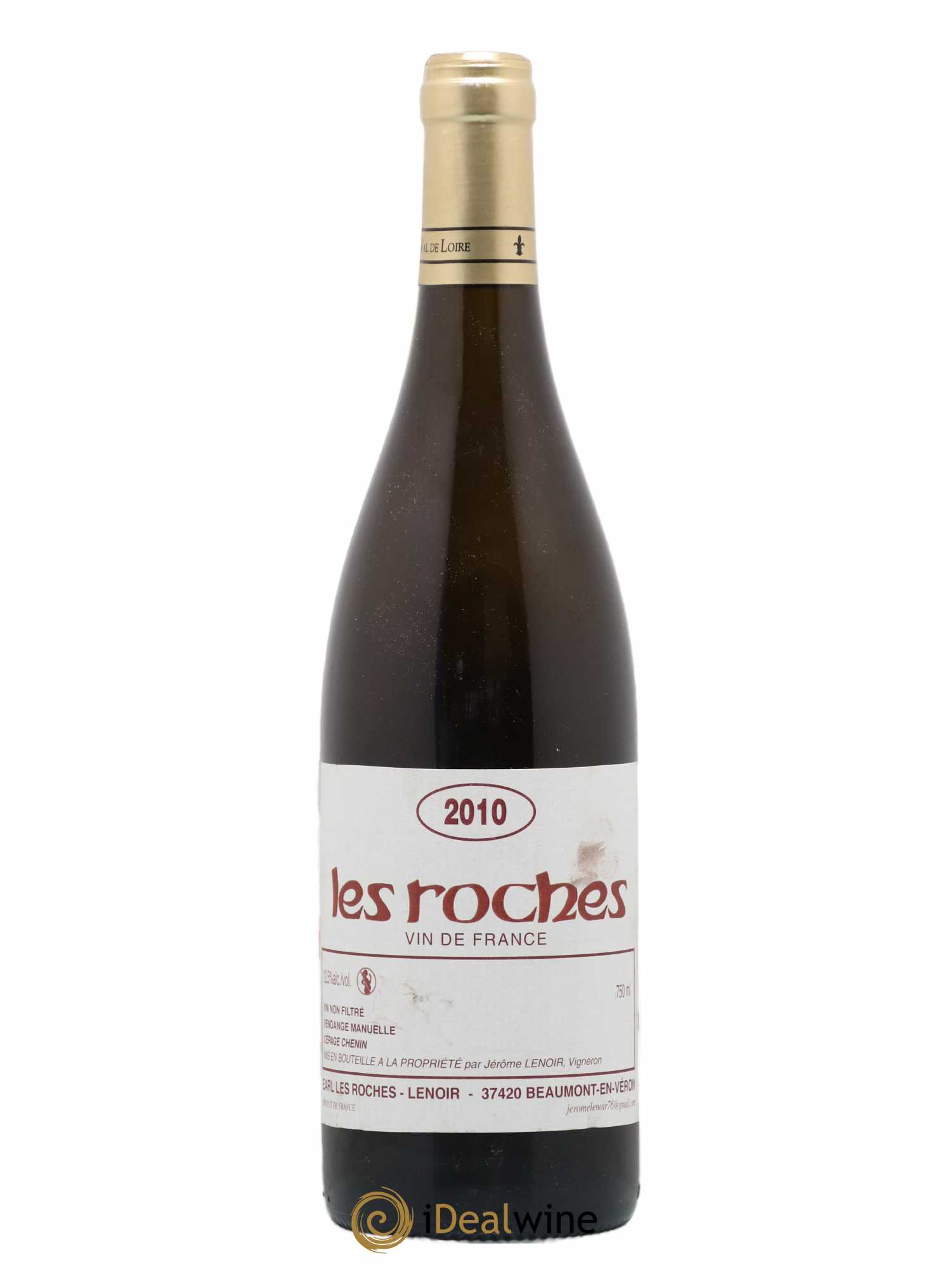 Vin de France Les Roches Lenoir (Domaine) 2010 - Lot de 1 bouteille - 0