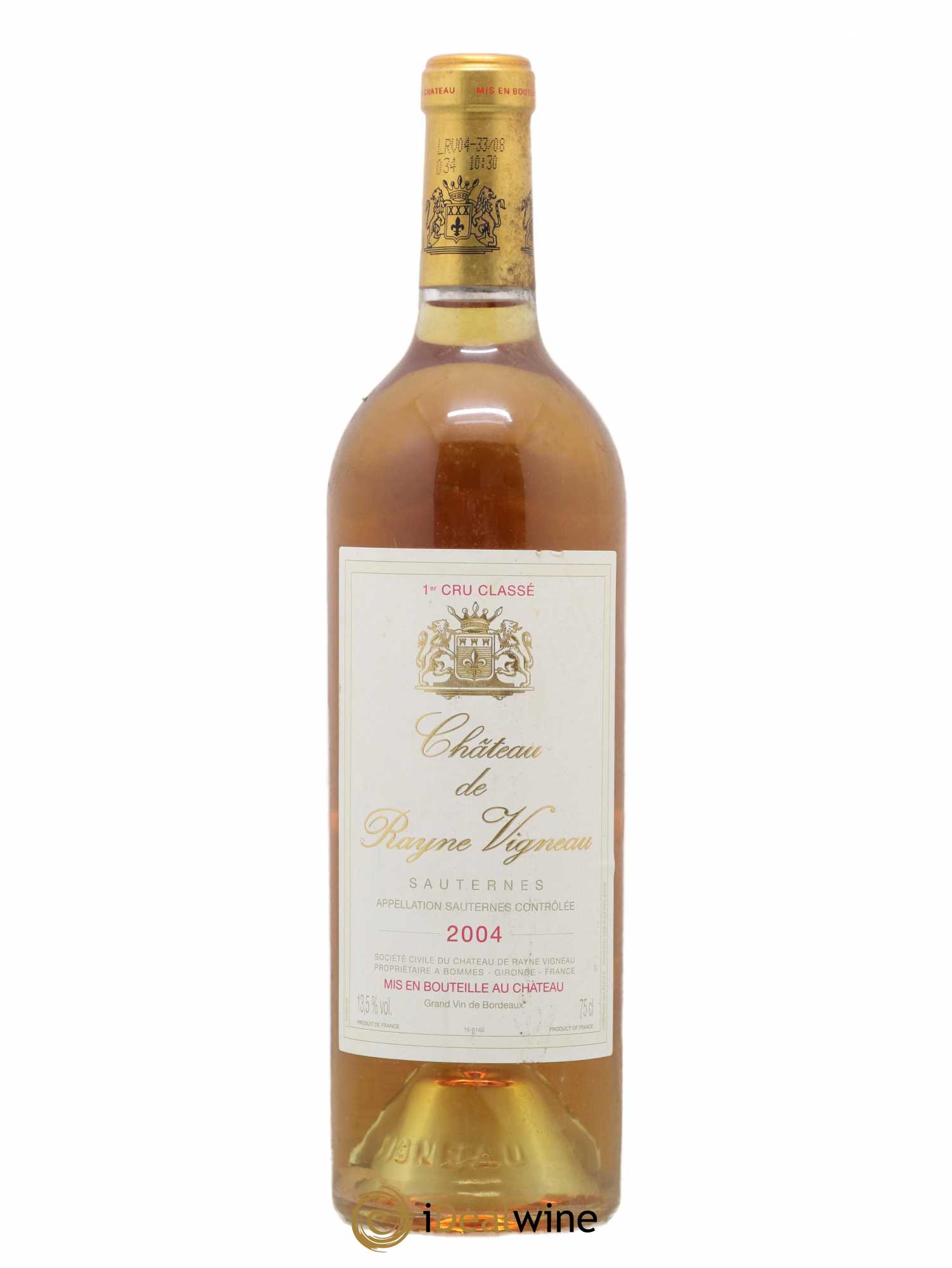 Château de Rayne Vigneau 1er Grand Cru Classé 2004 - Lotto di 1 bottiglia - 0