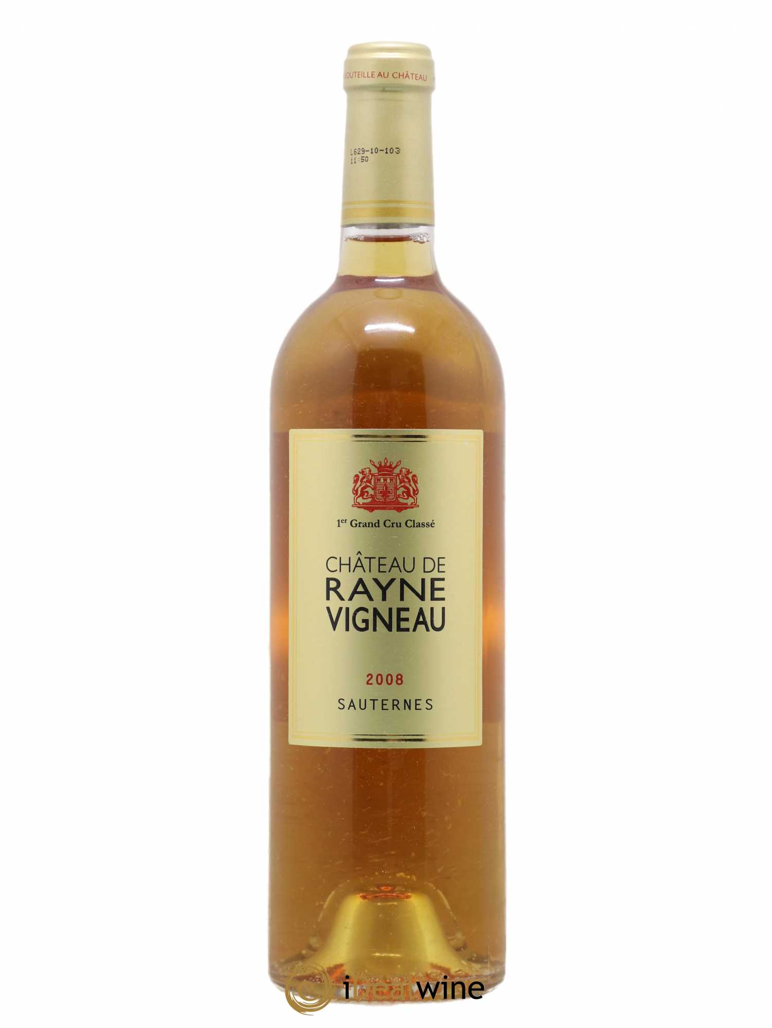 Château de Rayne Vigneau 1er Grand Cru Classé 2008 - Lotto di 1 bottiglia - 0