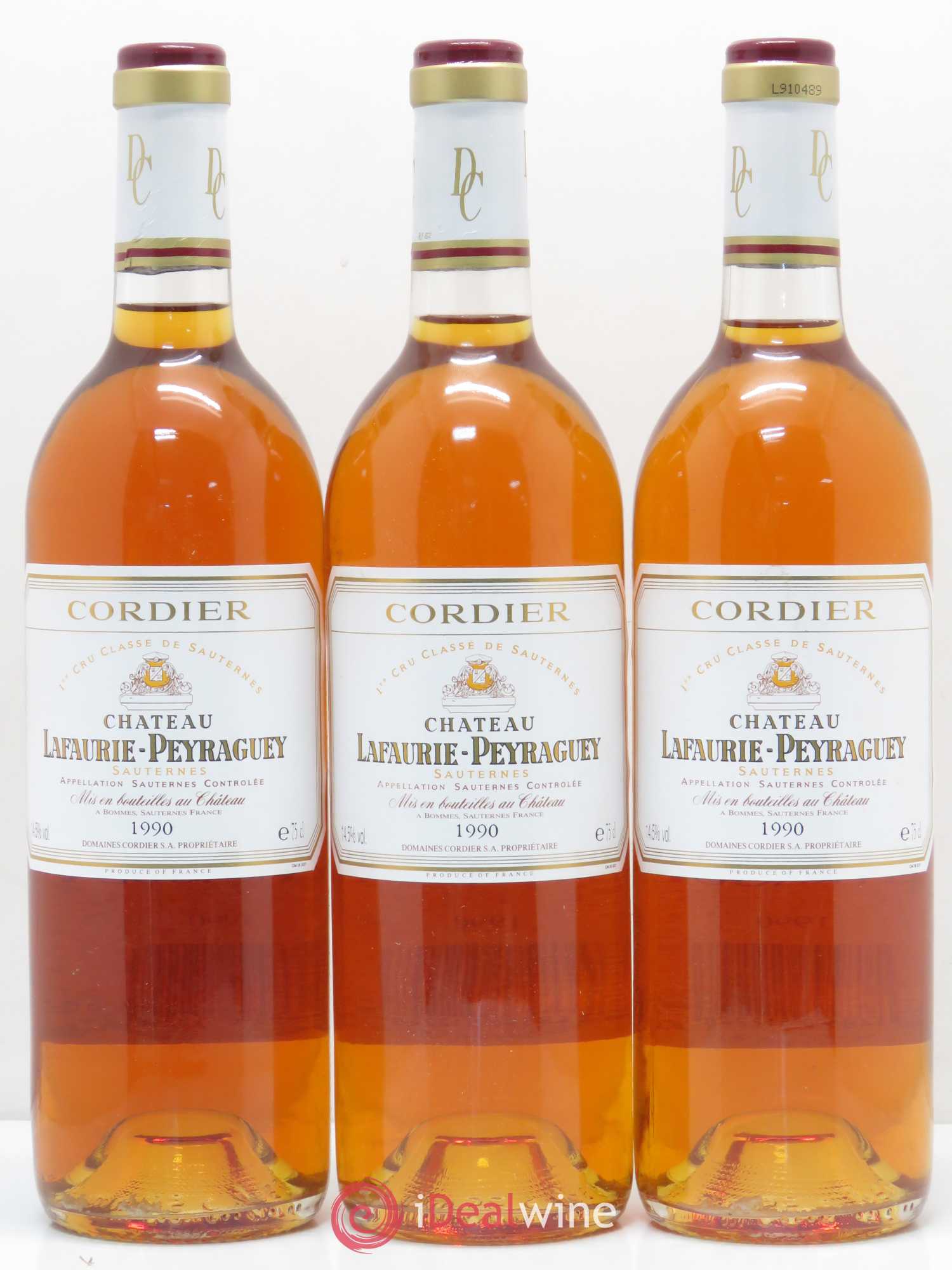 Château Lafaurie-Peyraguey 1er Grand Cru Classé 1990 - Lotto di 12 bottiglie - 1