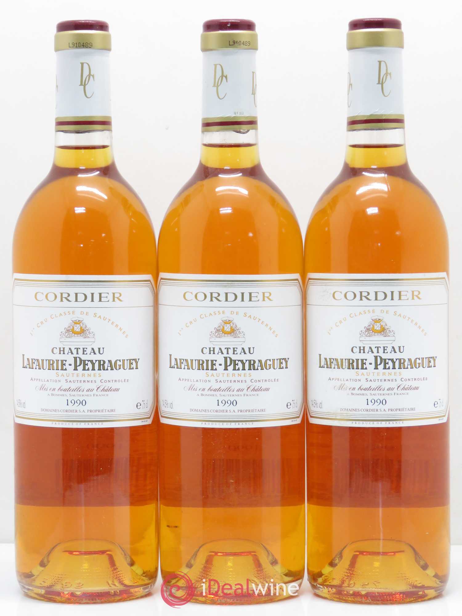 Château Lafaurie-Peyraguey 1er Grand Cru Classé 1990 - Lotto di 12 bottiglie - 3