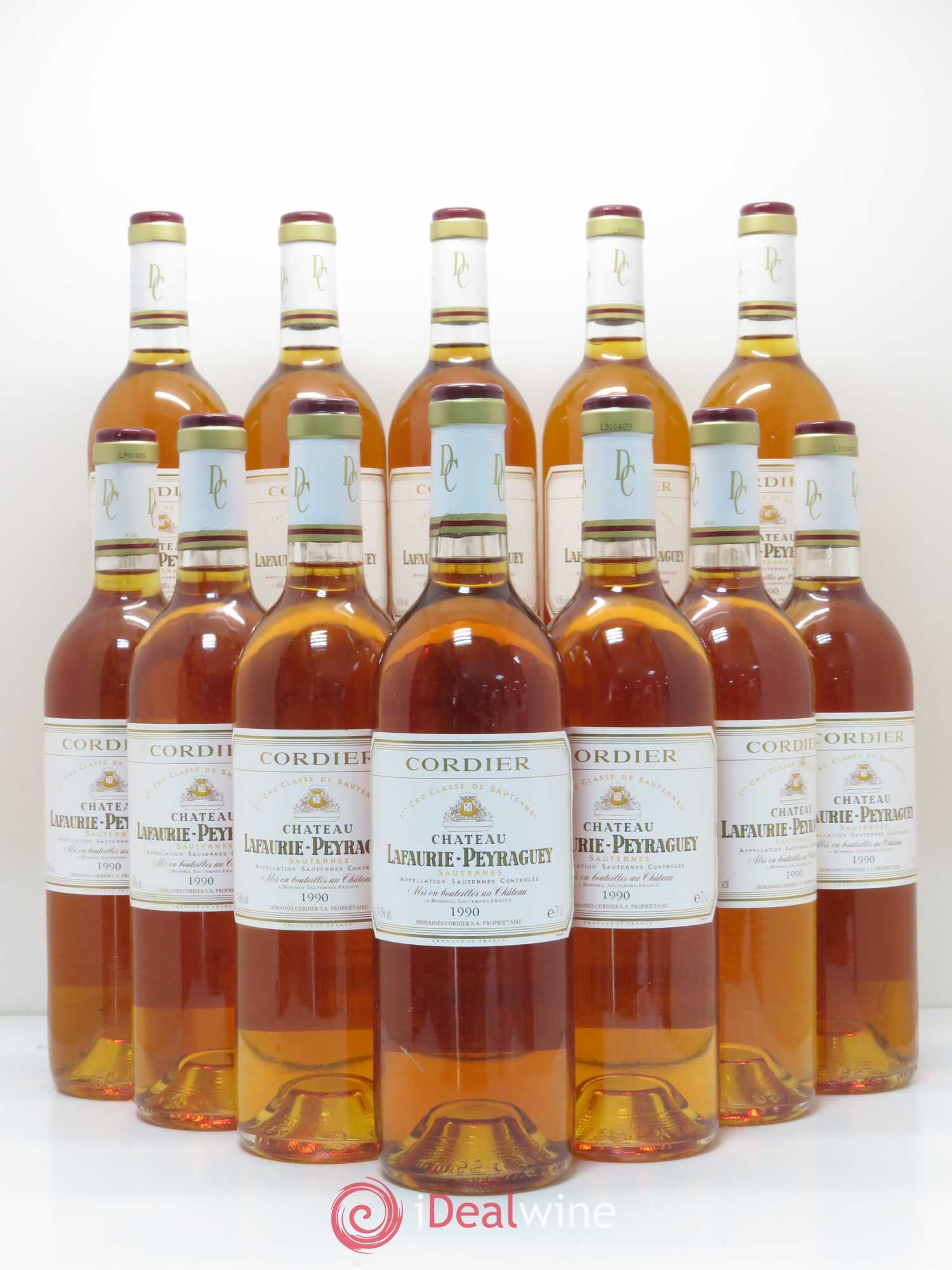 Château Lafaurie-Peyraguey 1er Grand Cru Classé 1990 - Lotto di 12 bottiglie - 0