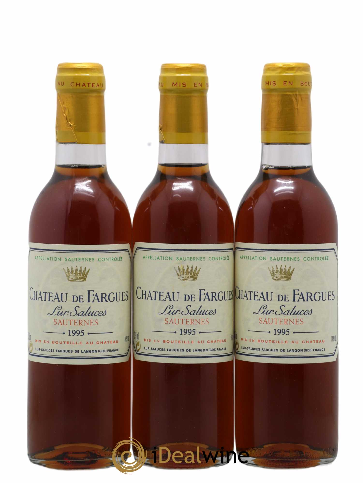 Château de Fargues 1995 - Lot de 3 demi bouteilles - 0
