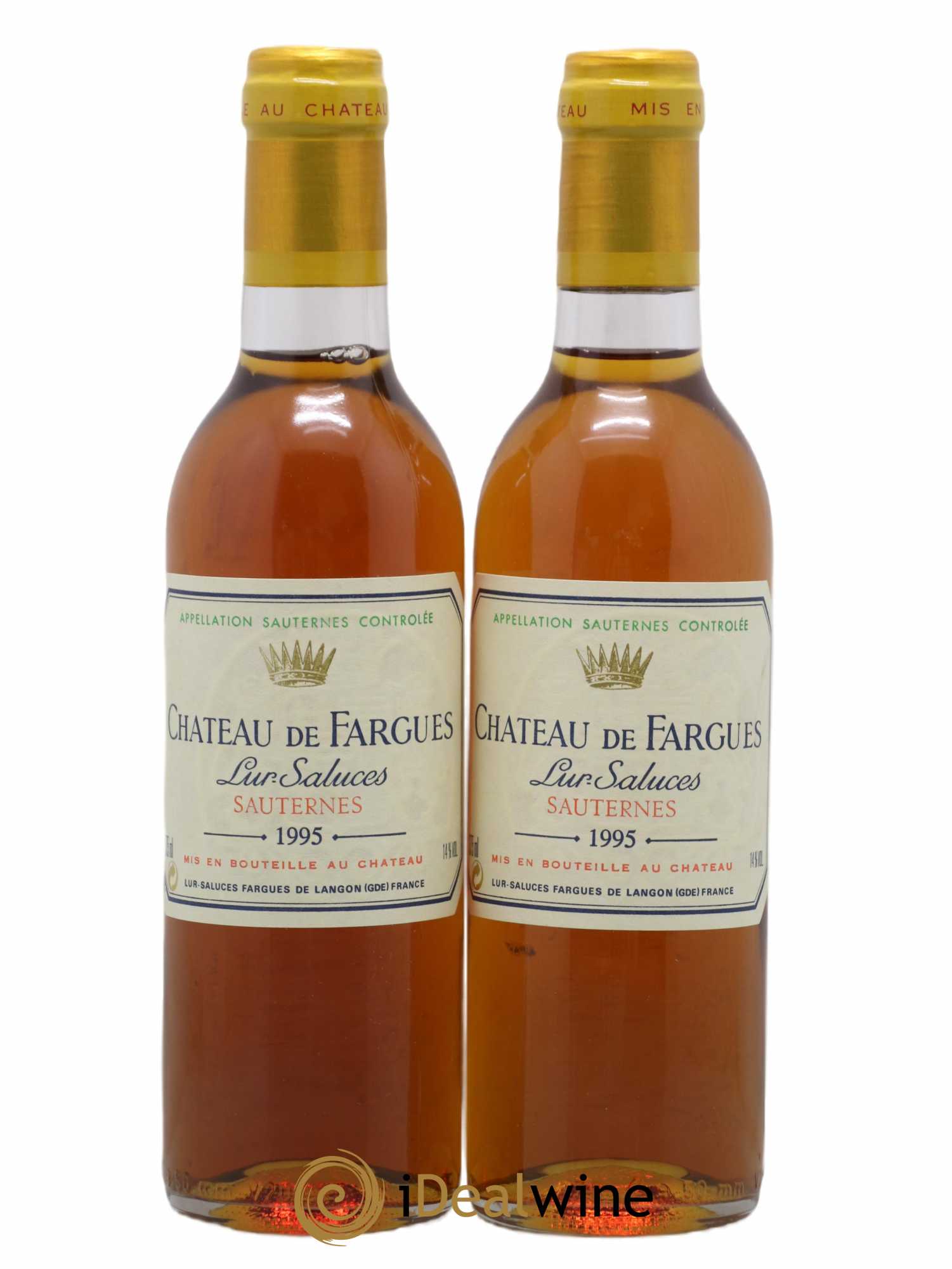 Château de Fargues 1995 - Posten von 2 Demi-Flaschen - 0