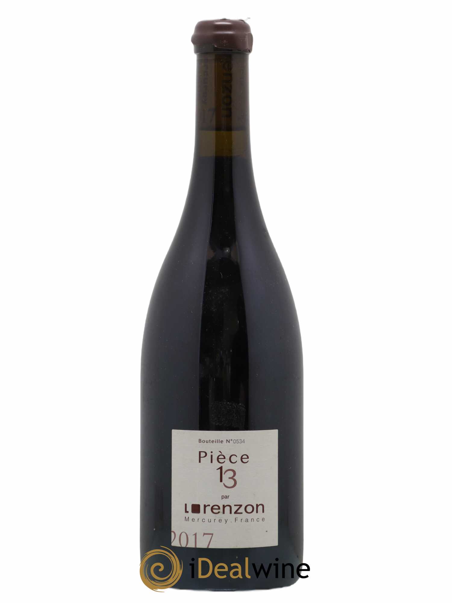 Mercurey 1er Cru Pièce 13 Bruno Lorenzon 2017 - Lot de 1 bouteille - 0