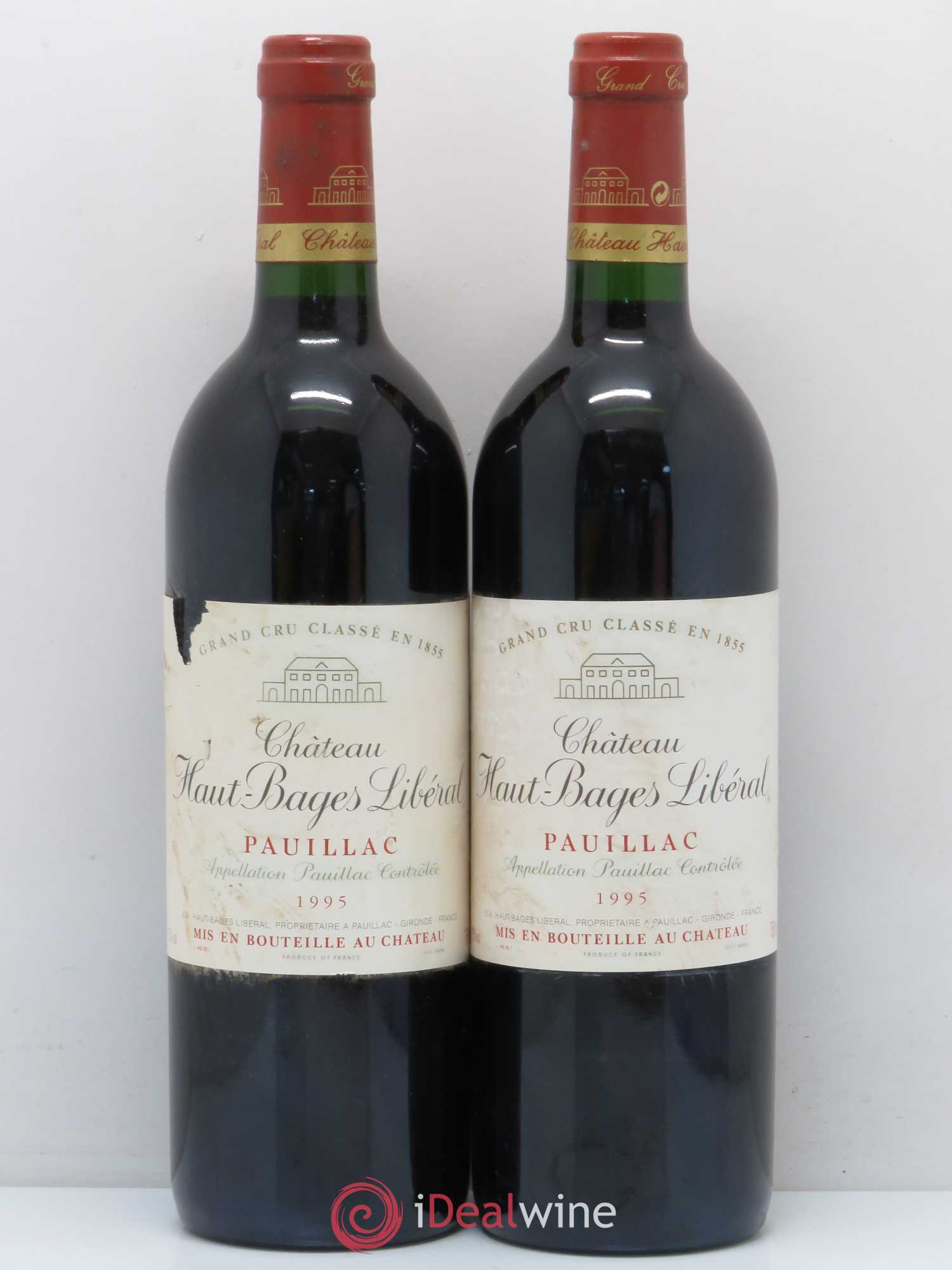 Château Haut Bages Libéral 5ème Grand Cru Classé 1995 - Lot de 2 bouteilles - 0