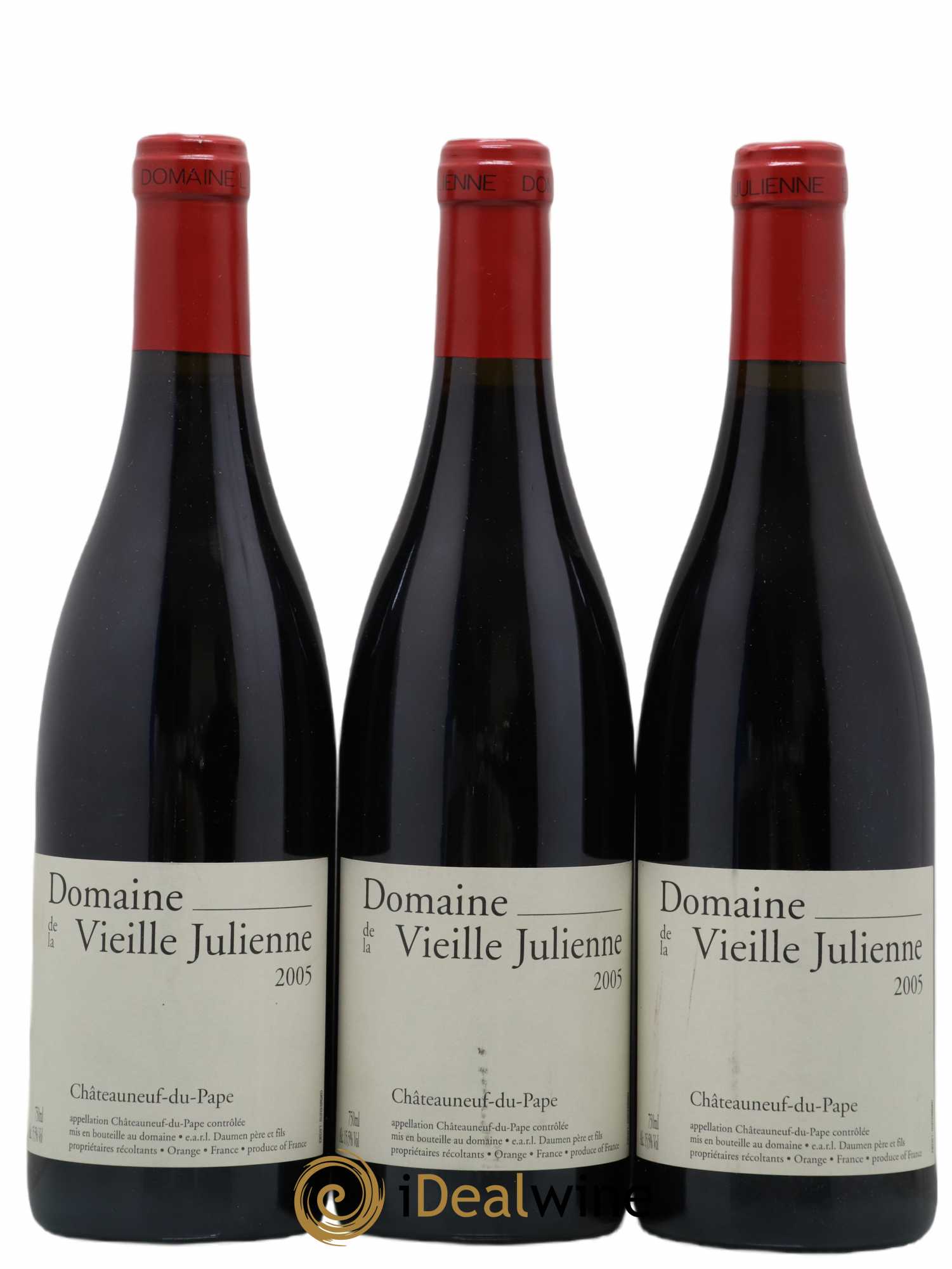 Châteauneuf-du-Pape Vieille Julienne (Domaine de la) Jean-Paul Daumen 2005 - Lot de 3 bouteilles - 0