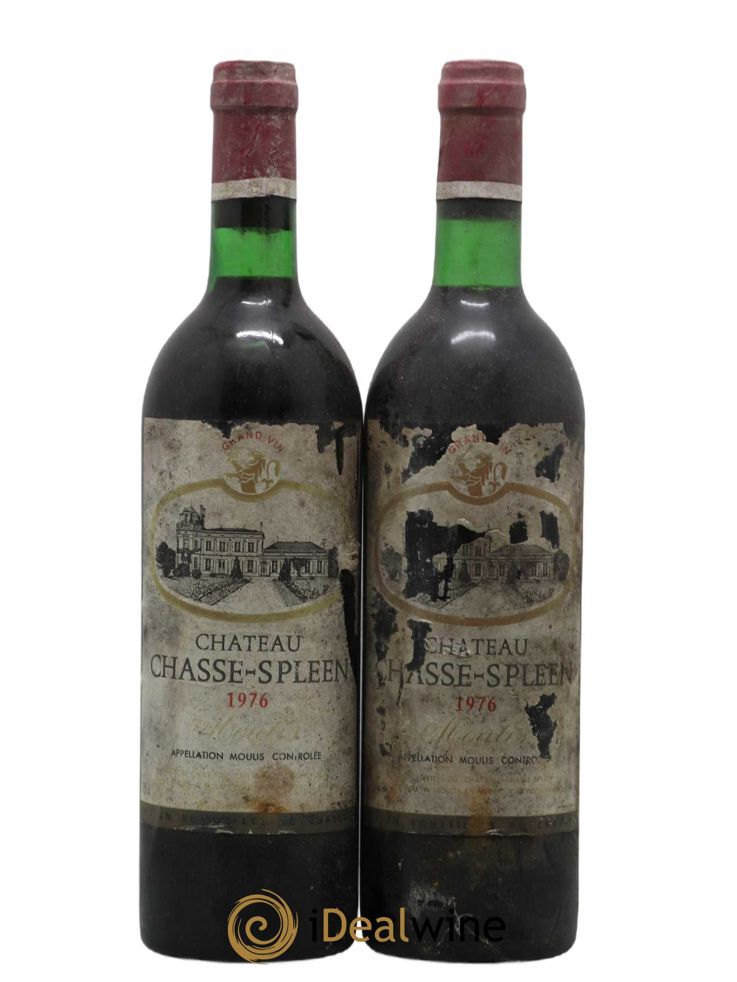 Château Chasse Spleen 1976 - Lot de 2 bouteilles - 0