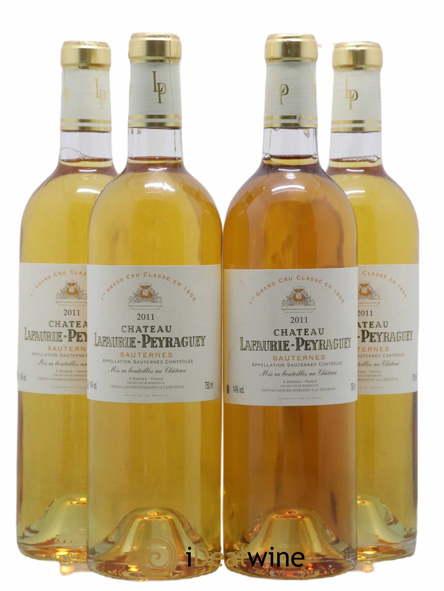 Château Lafaurie-Peyraguey 1er Grand Cru Classé 2011 - Lotto di 4 bottiglie - 0