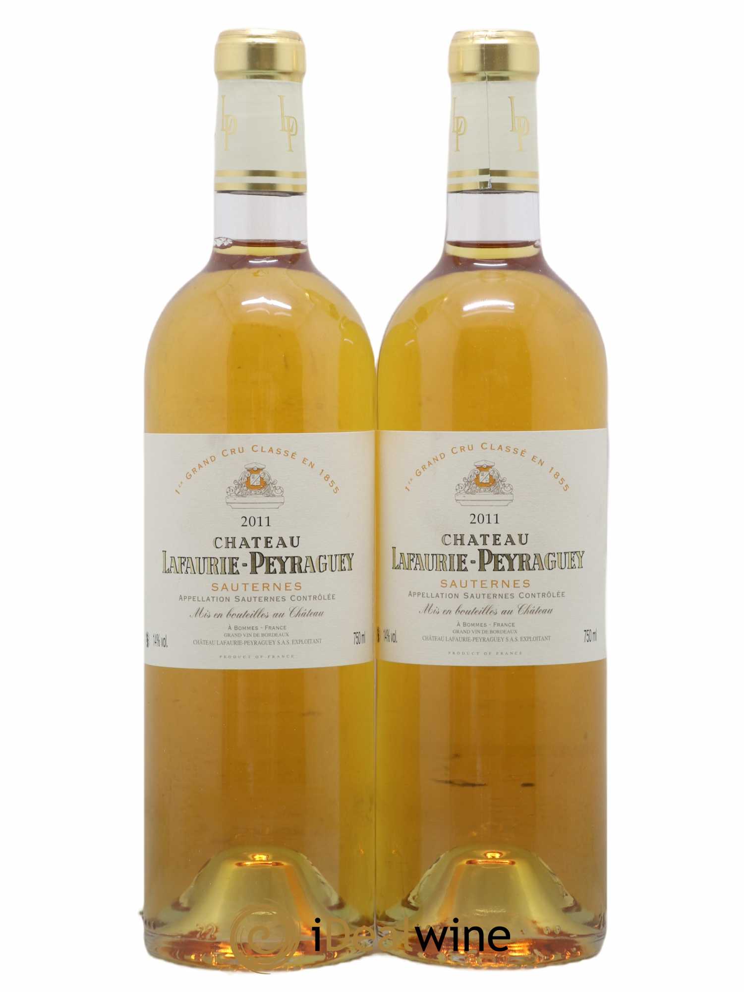 Château Lafaurie-Peyraguey 1er Grand Cru Classé 2011 - Lotto di 2 bottiglie - 0