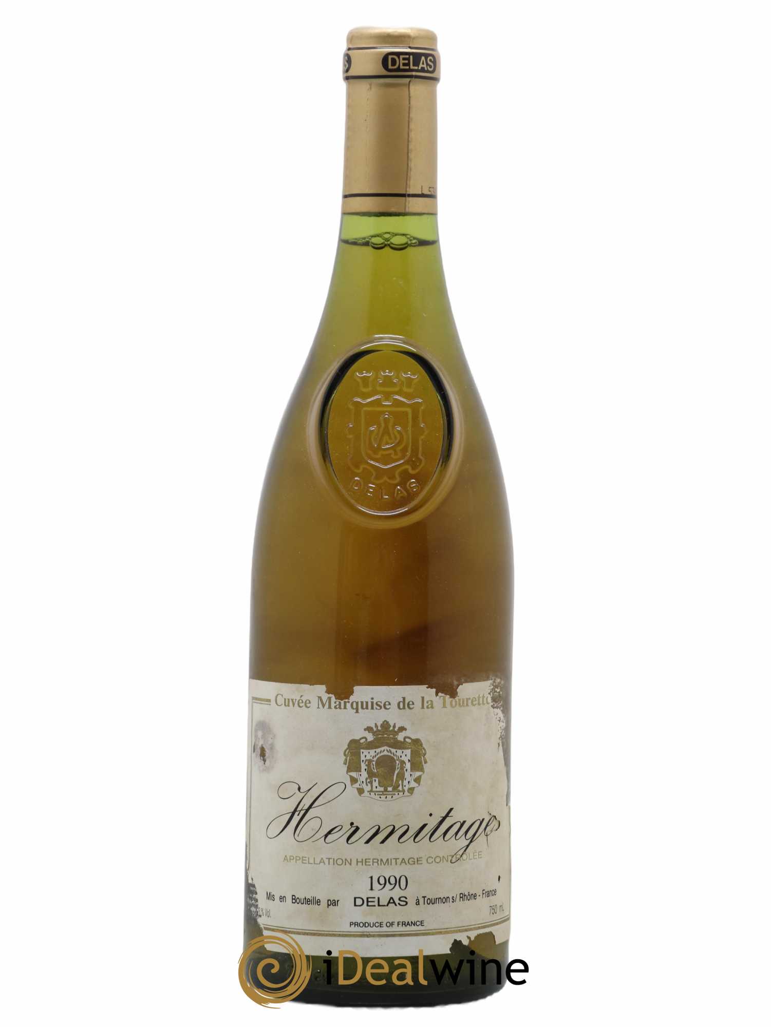 Hermitage Marquise de la Tourette Delas Frères 1990 - Lot de 1 bouteille - 0