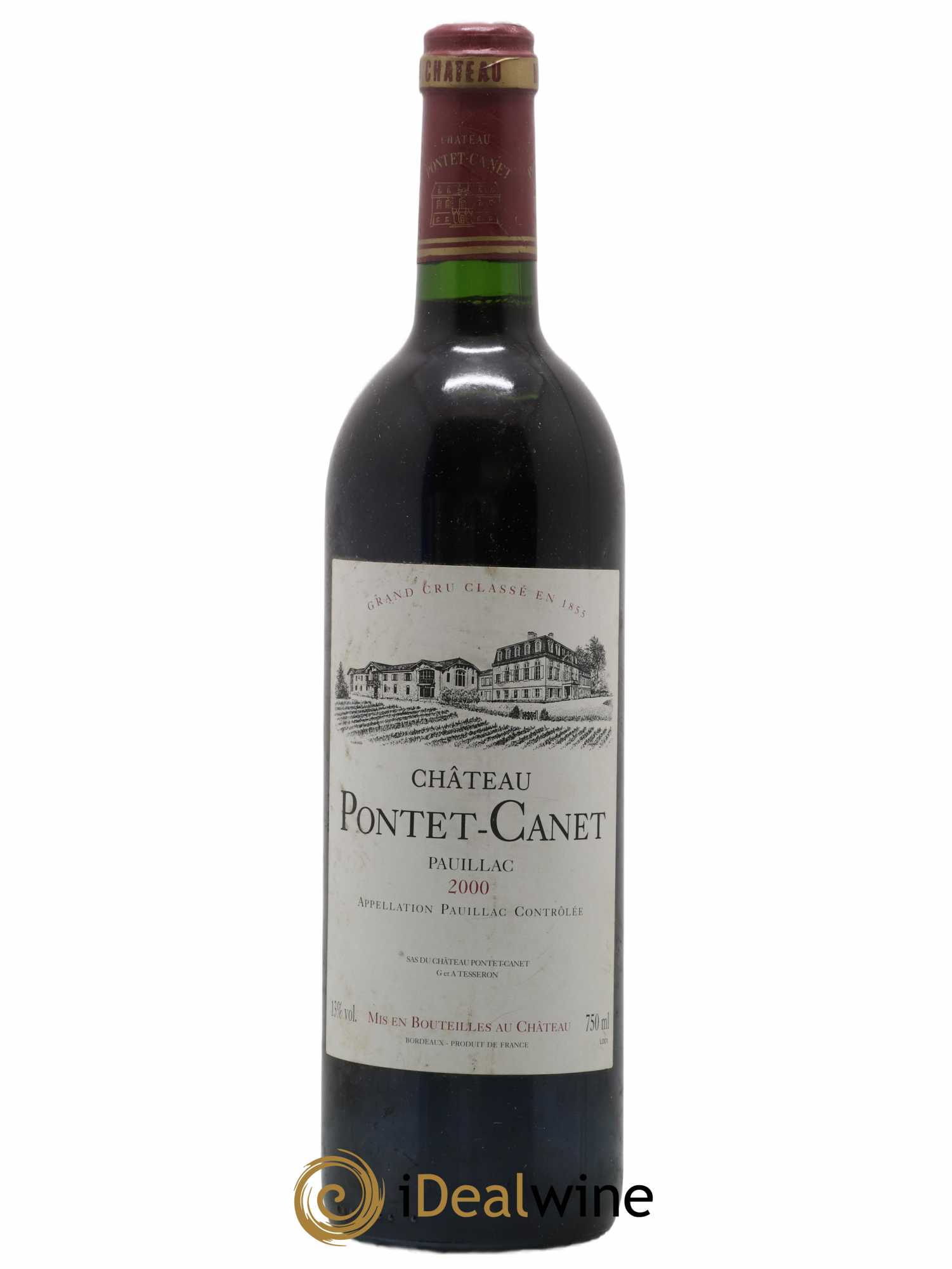 Château Pontet Canet 5ème Grand Cru Classé 2000 - Lot de 1 bouteille - 0