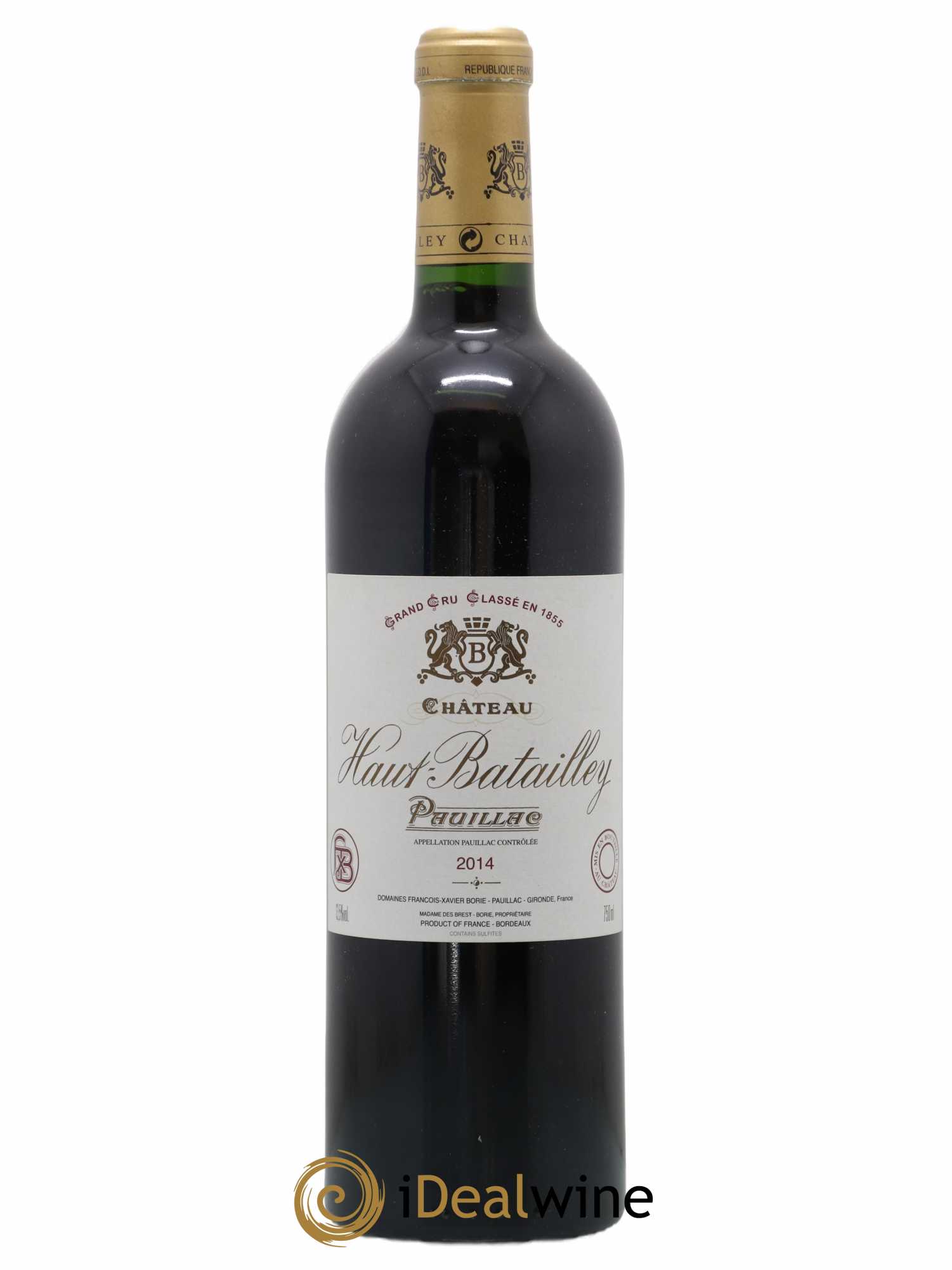 Château Haut Batailley 5ème Grand Cru Classé 2014 - Lot de 1 bouteille - 0