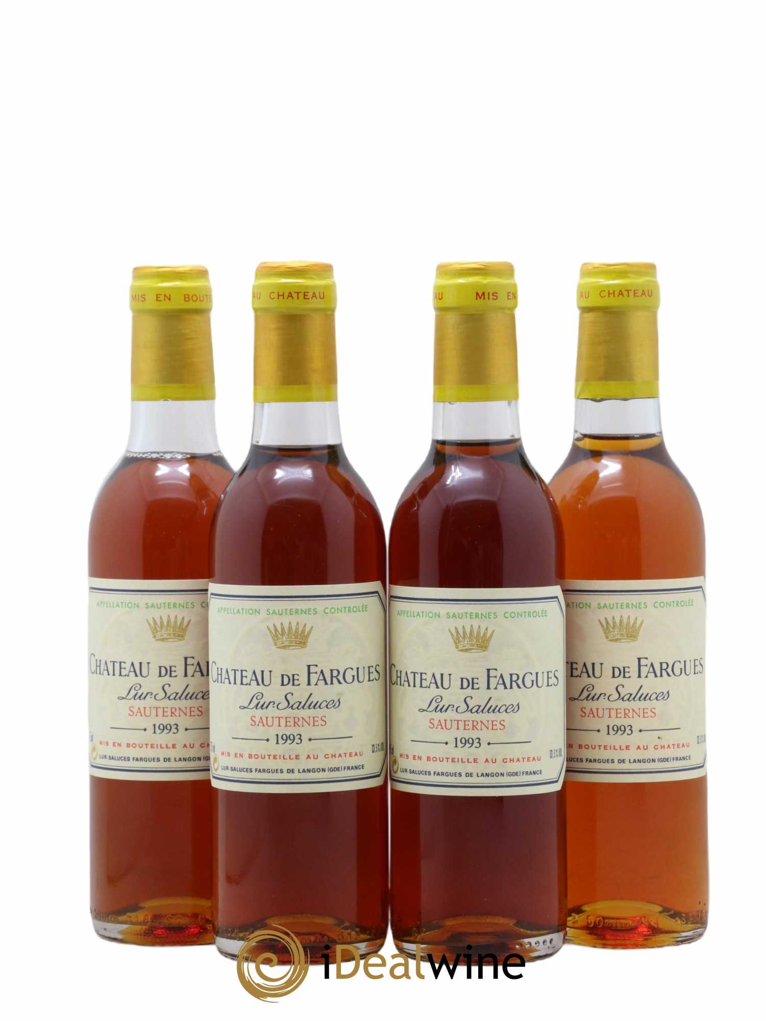 Château de Fargues 1993 - Lot de 4 demi bouteilles - 0