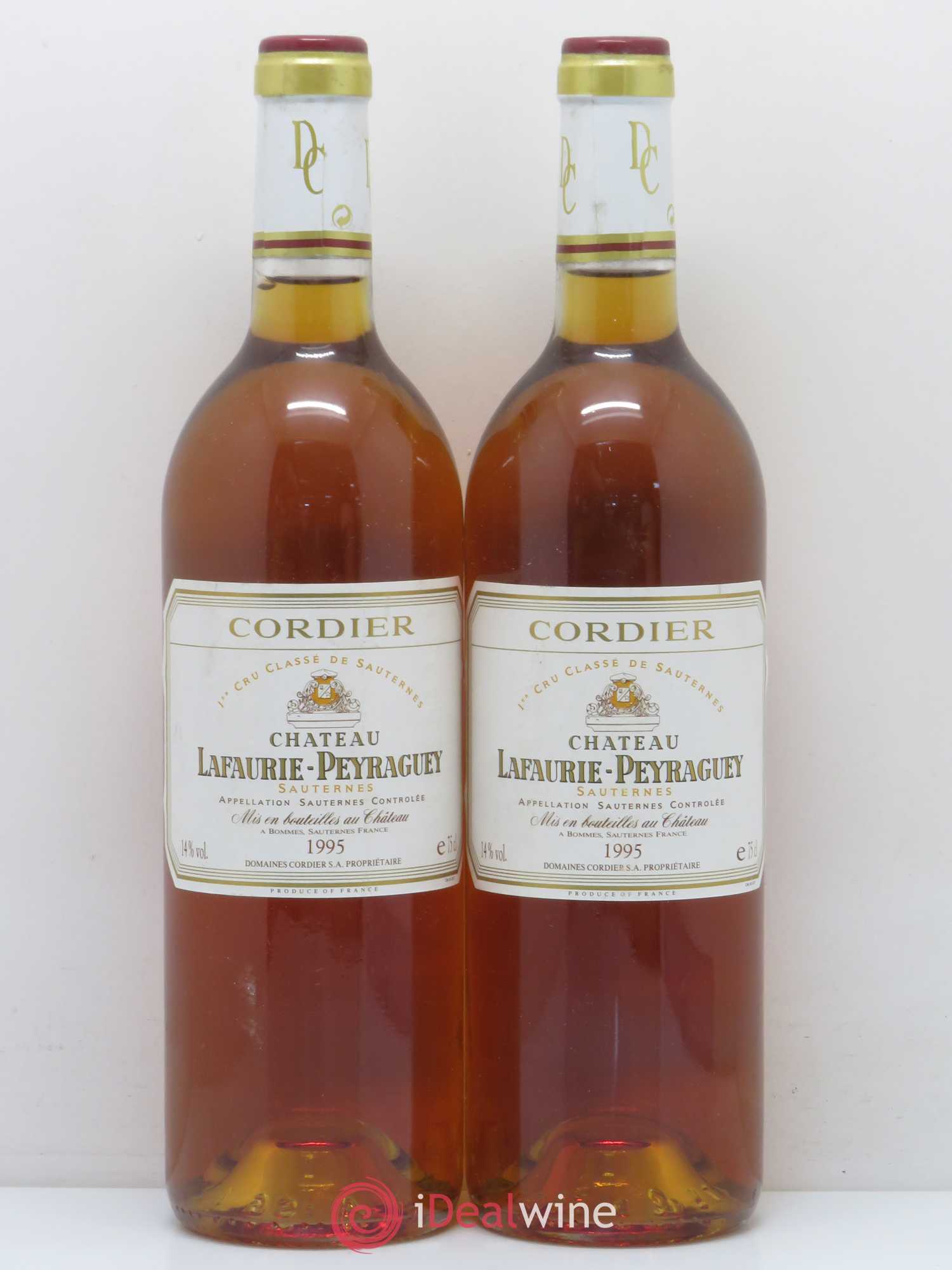 Château Lafaurie-Peyraguey 1er Grand Cru Classé 1995 - Lotto di 2 bottiglie - 0
